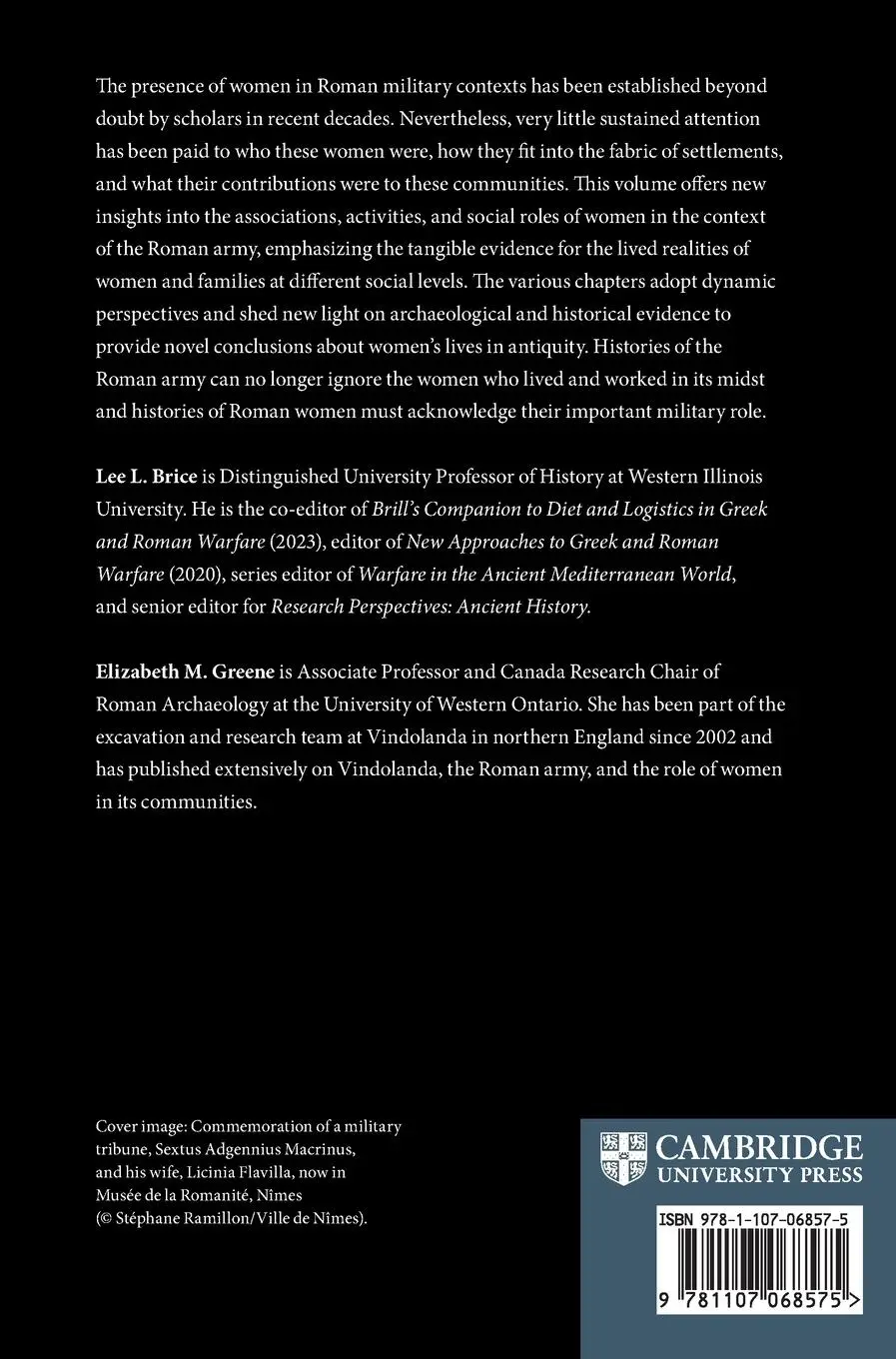 Rückseite: 9781107068575 | Women and the Army in the Roman Empire | Lee L. Brice (u. a.) | Buch