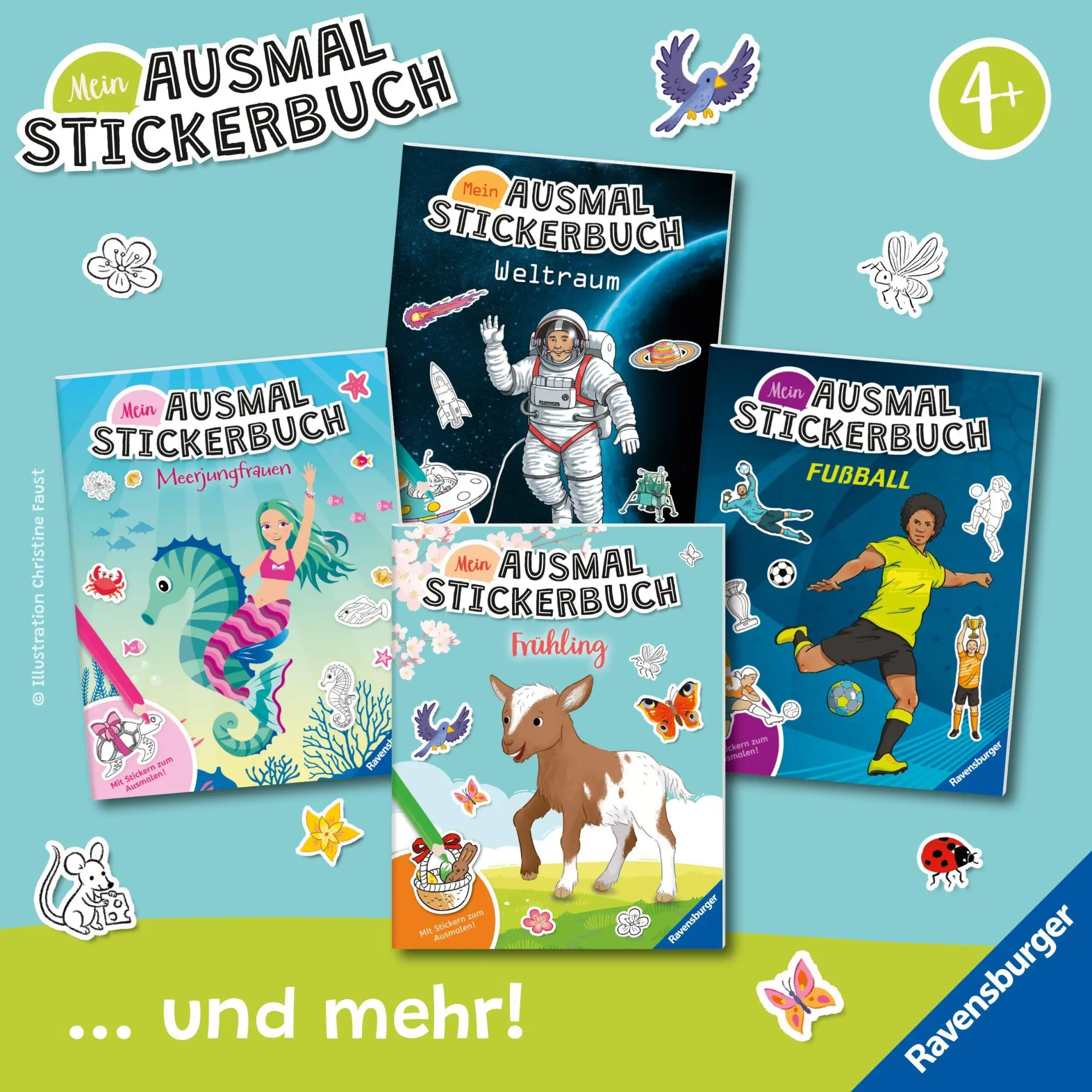 Bild: 9783473488575 | Mein Ausmalstickerbuch - Weltraum | Elena Bruns | Taschenbuch | 24 S.