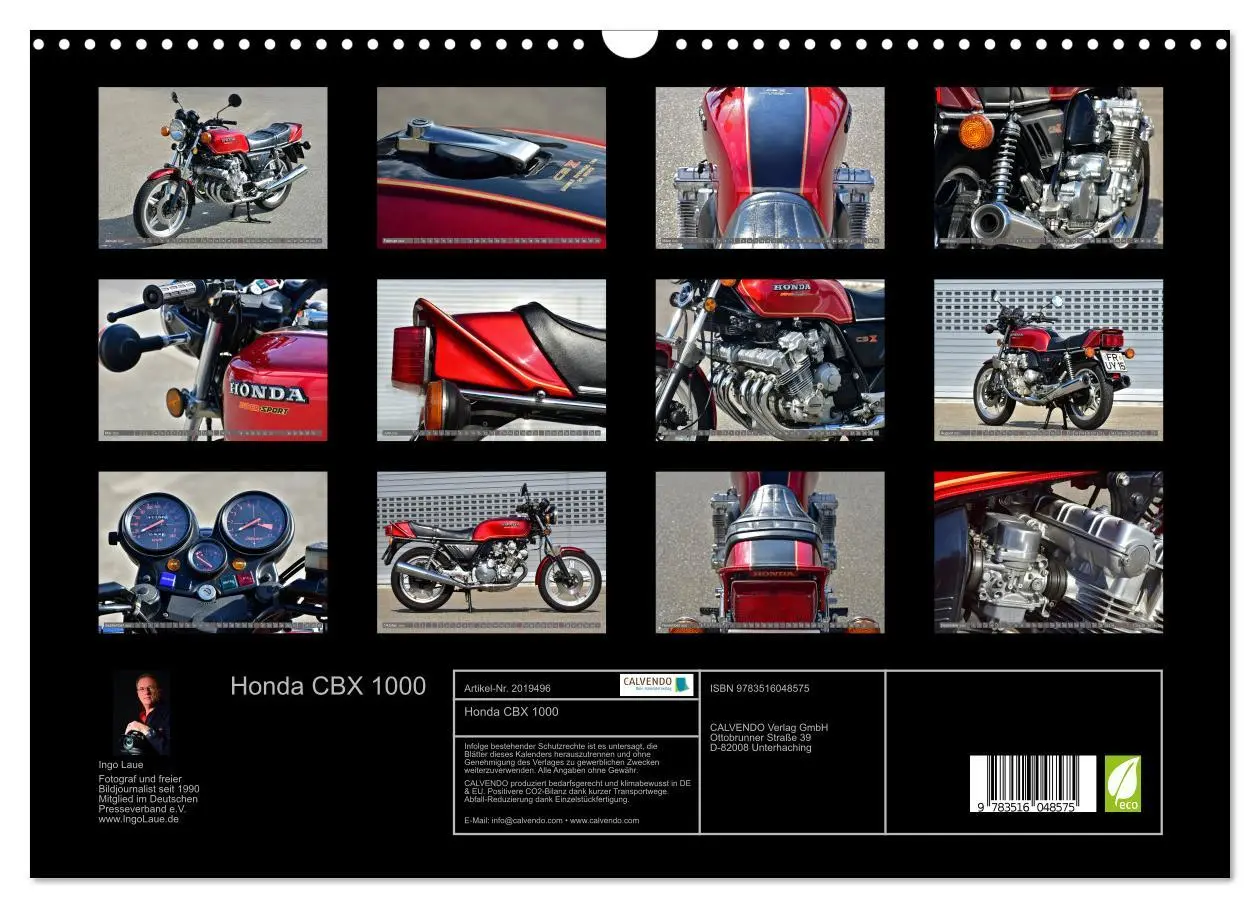 Bild: 9783516048575 | Honda CBX 1000 (Wandkalender 2026 DIN A3 quer), CALVENDO...
