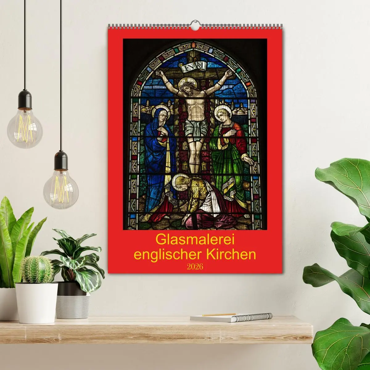 Bild: 9783516288575 | Glasmalerei englischer Kirchen (Wandkalender 2026 DIN A2 hoch),...
