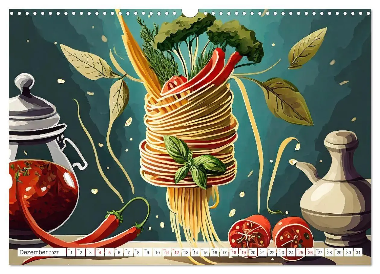 Bild: 9783569208575 | Nudel Varianten (Wandkalender 2027 DIN A3 quer), CALVENDO...