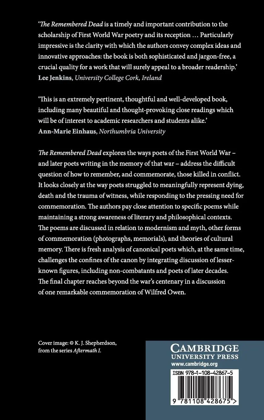 Rückseite: 9781108428675 | The Remembered Dead | Sally Minogue (u. a.) | Buch | Gebunden | 2018