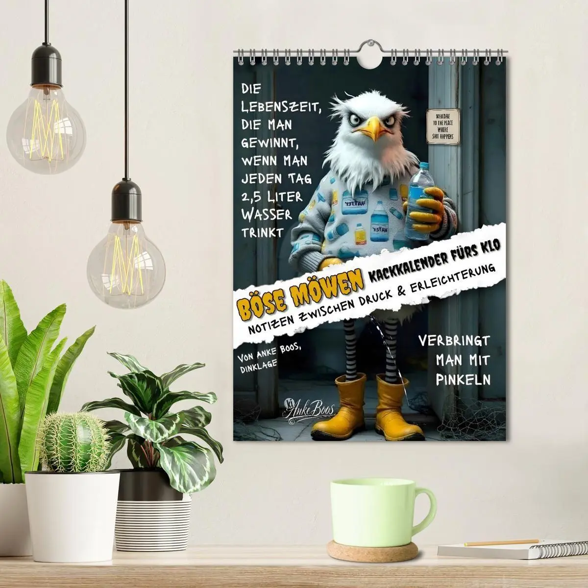 Bild: 9783594258675 | Böse Möwen - Kackkalender fürs Klo (Wandkalender 2027 DIN A4 hoch),...