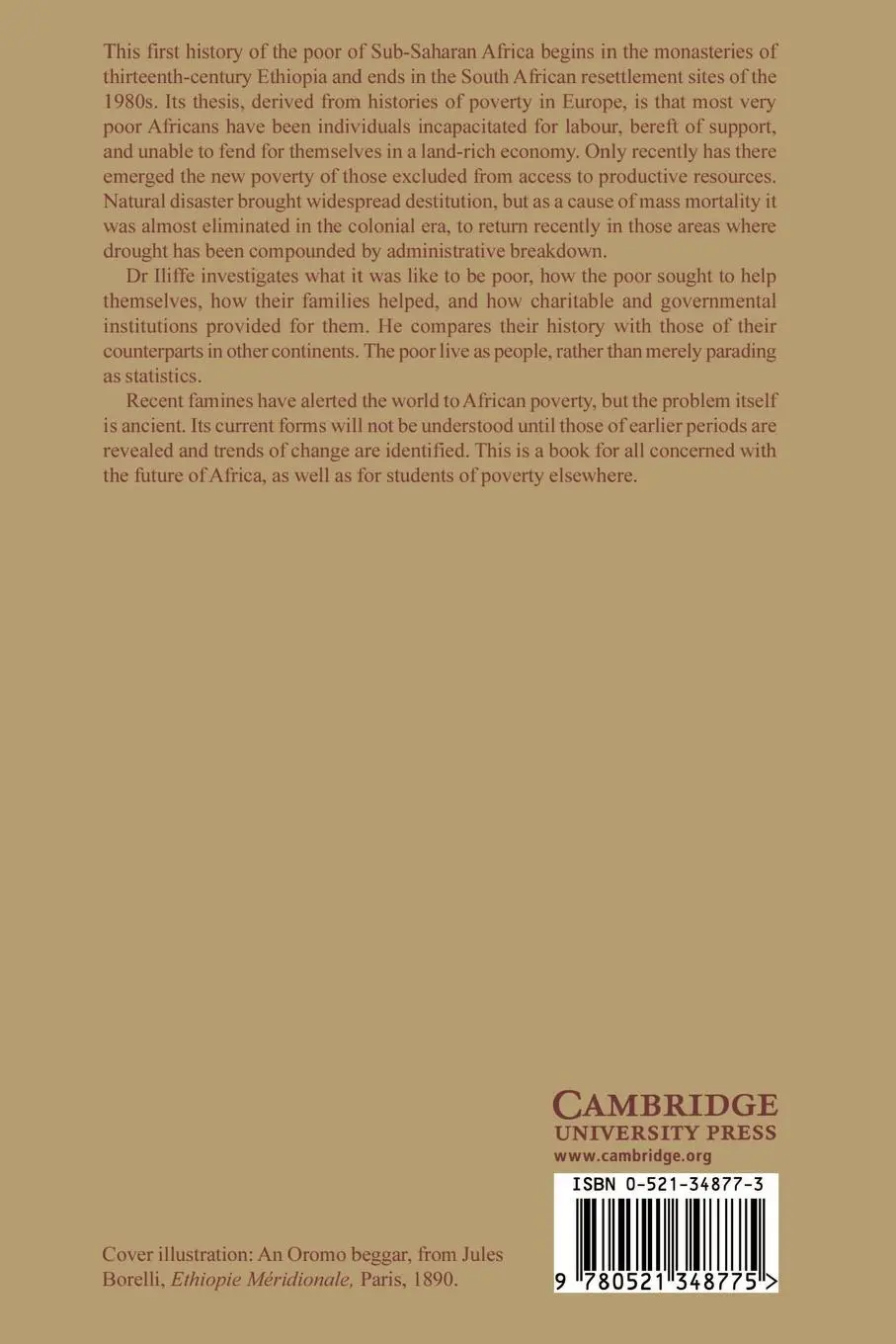 Rückseite: 9780521348775 | The African Poor | A History | John Iliffe (u. a.) | Taschenbuch