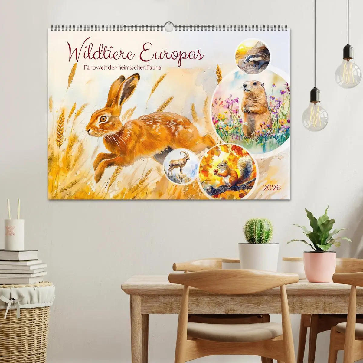 Bild: 9783457318775 | Wildtiere Europas - Farbwelt der heimischen Fauna (Wandkalender...