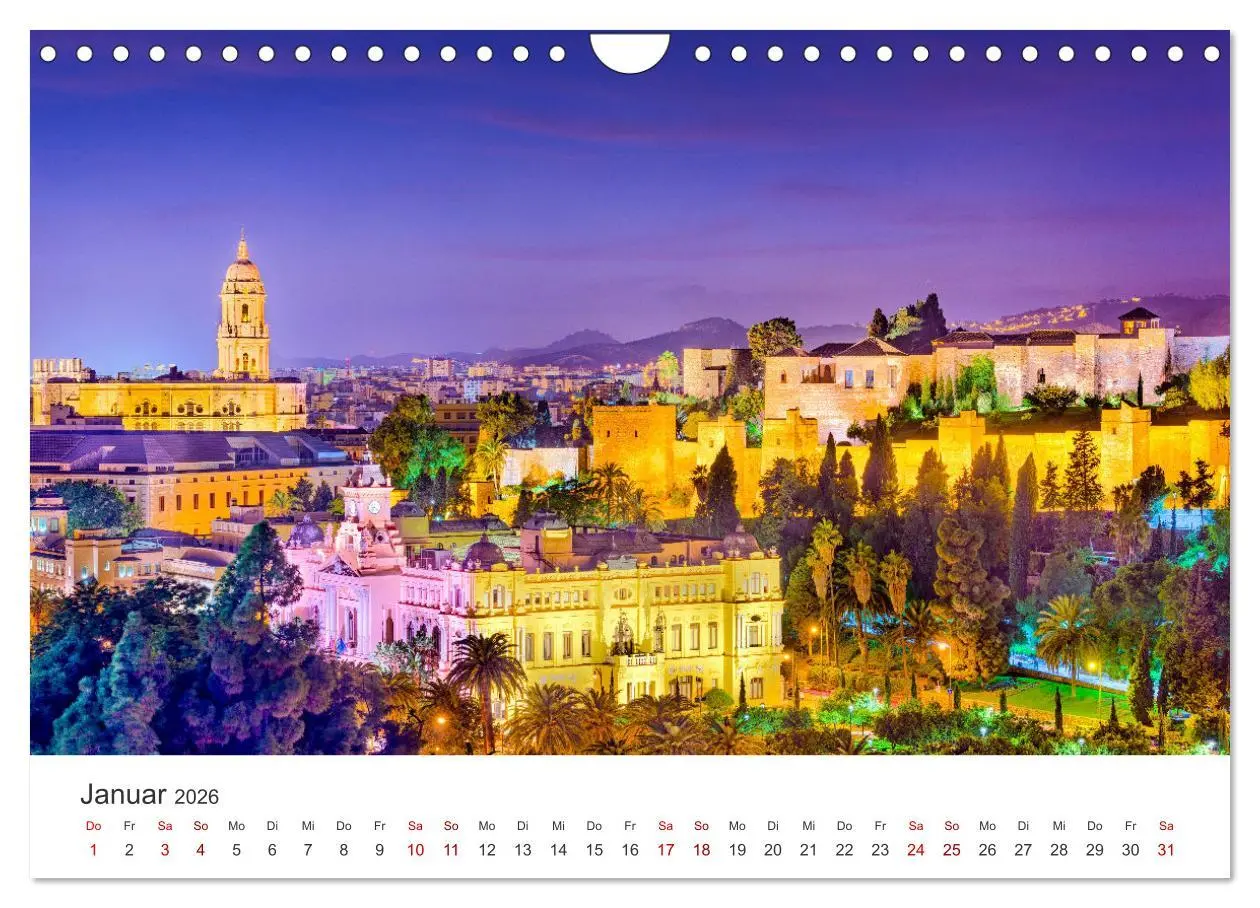 Bild: 9783457558775 | Málaga - Eine Perle in Andalusien. (Wandkalender 2026 DIN A4 quer),...