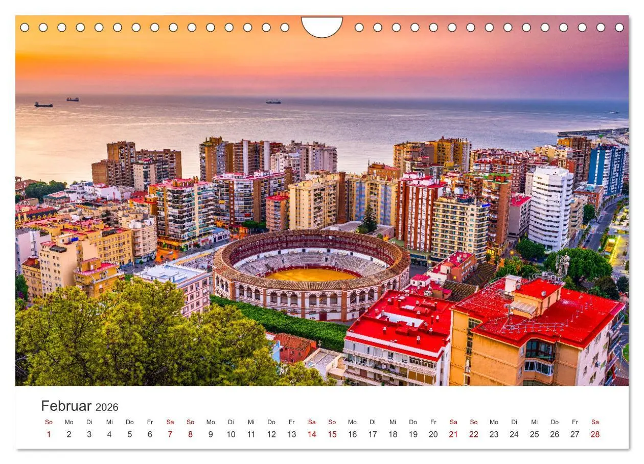 Bild: 9783457558775 | Málaga - Eine Perle in Andalusien. (Wandkalender 2026 DIN A4 quer),...