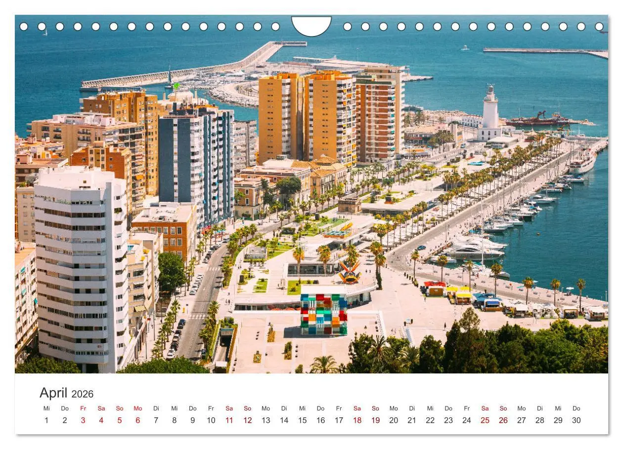 Bild: 9783457558775 | Málaga - Eine Perle in Andalusien. (Wandkalender 2026 DIN A4 quer),...