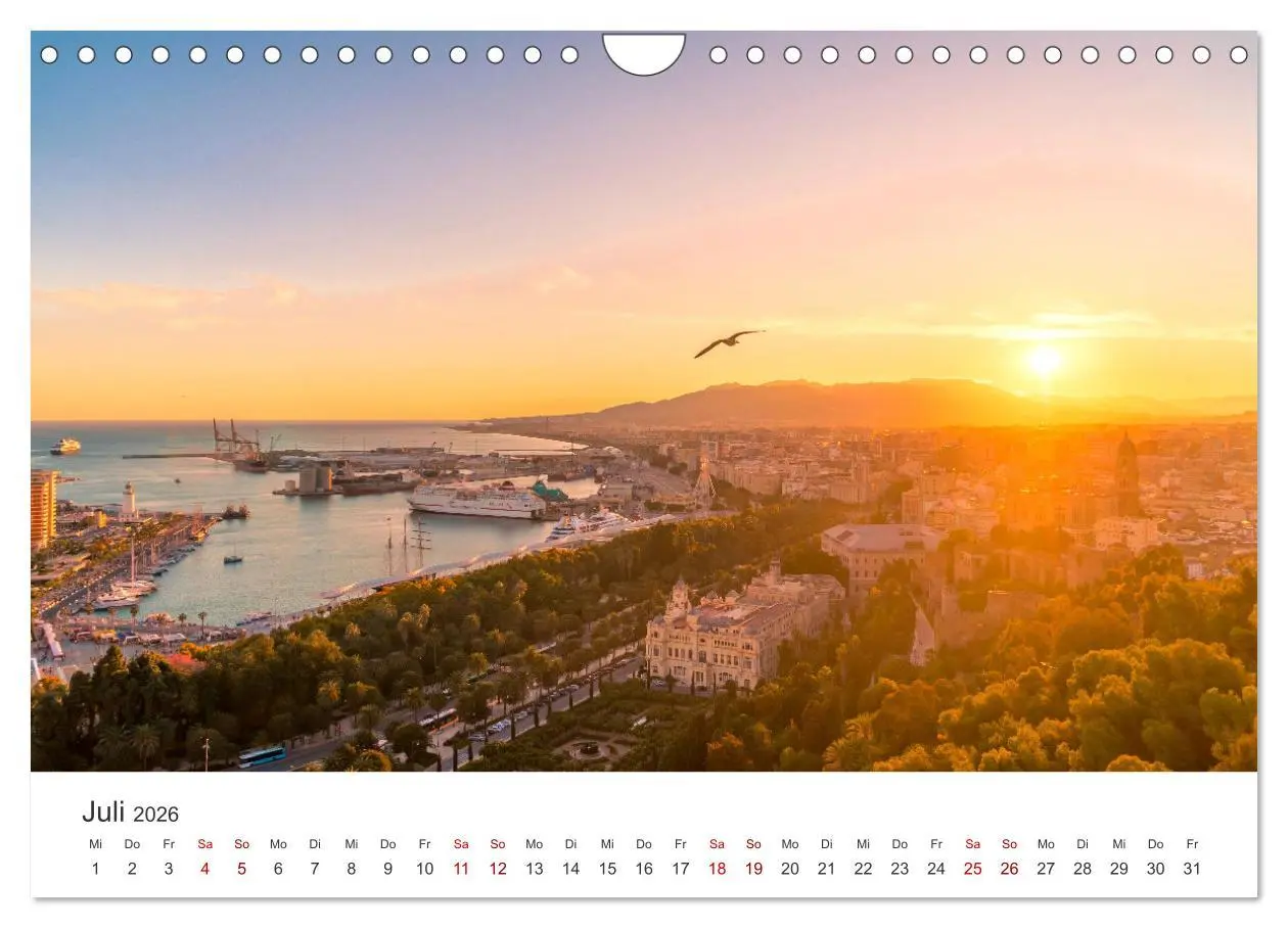 Bild: 9783457558775 | Málaga - Eine Perle in Andalusien. (Wandkalender 2026 DIN A4 quer),...