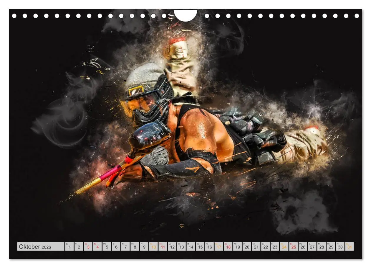 Bild: 9783457868775 | Paintball - extrem cool (Wandkalender 2026 DIN A4 quer), CALVENDO...