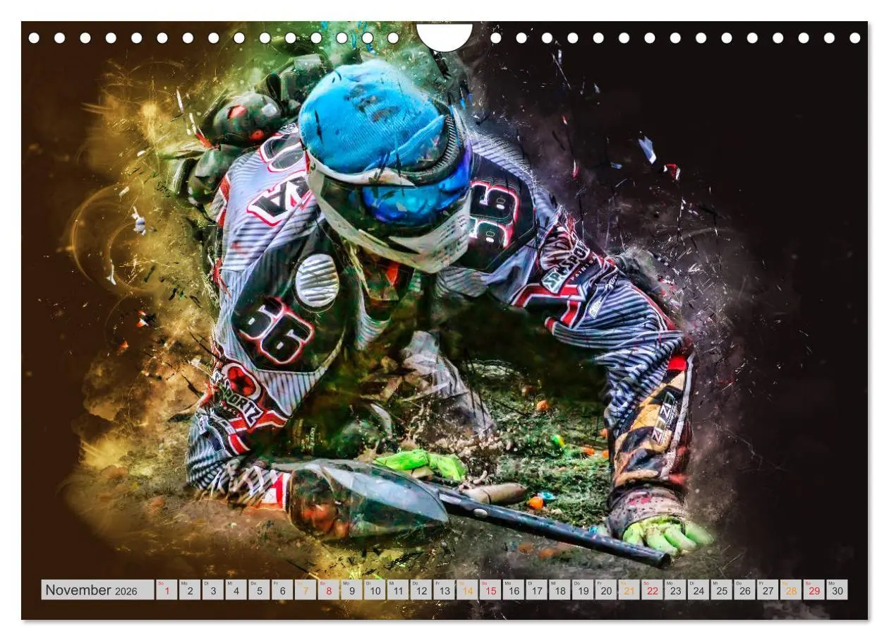 Bild: 9783457868775 | Paintball - extrem cool (Wandkalender 2026 DIN A4 quer), CALVENDO...
