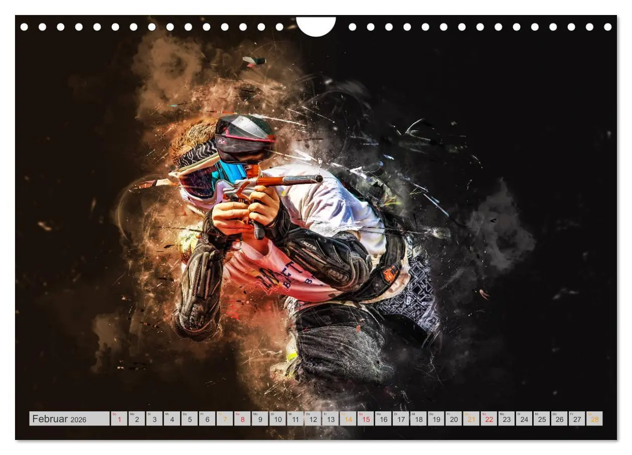 Bild: 9783457868775 | Paintball - extrem cool (Wandkalender 2026 DIN A4 quer), CALVENDO...