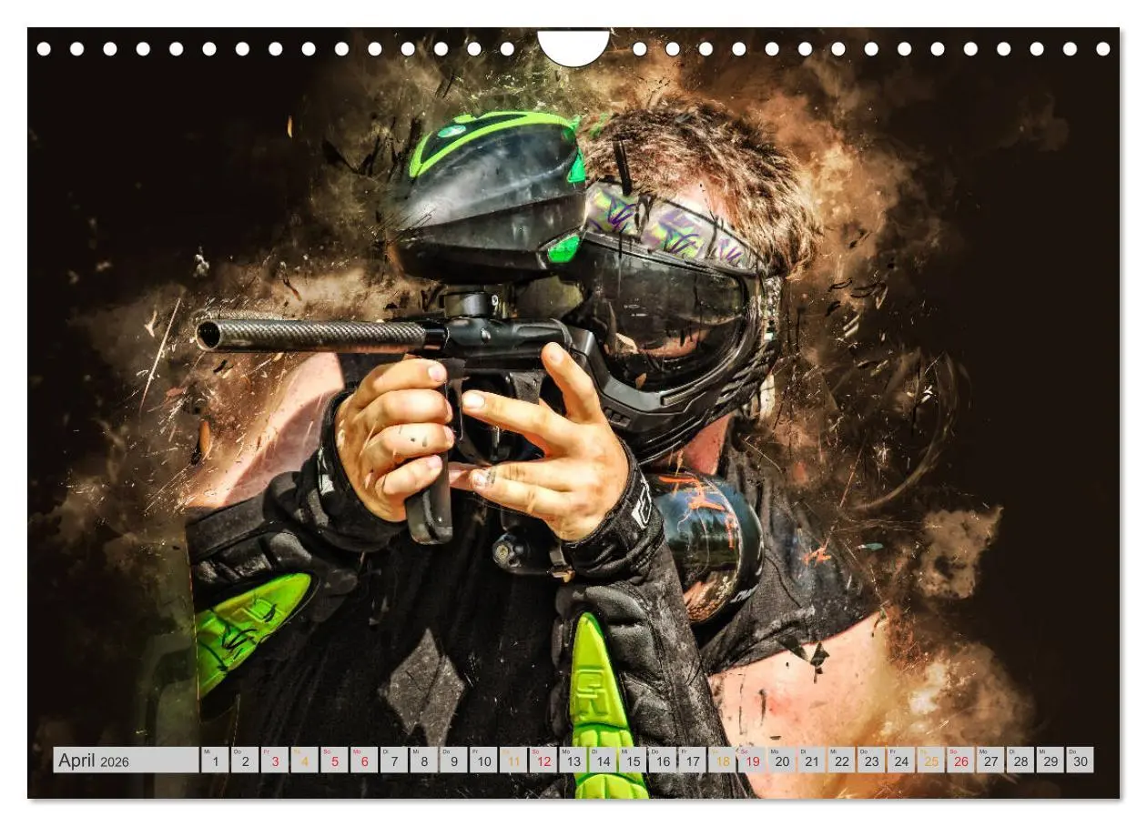 Bild: 9783457868775 | Paintball - extrem cool (Wandkalender 2026 DIN A4 quer), CALVENDO...