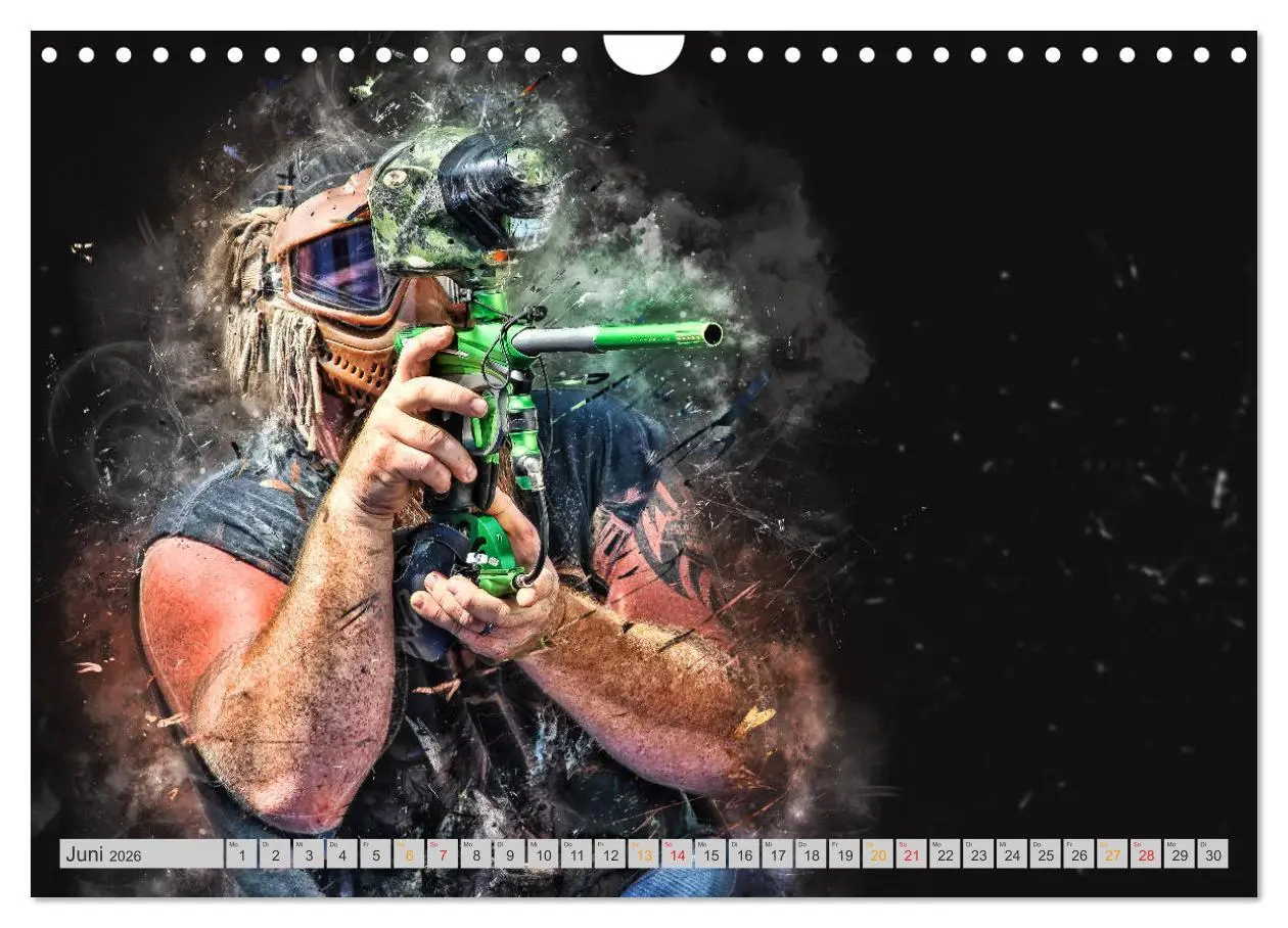 Bild: 9783457868775 | Paintball - extrem cool (Wandkalender 2026 DIN A4 quer), CALVENDO...