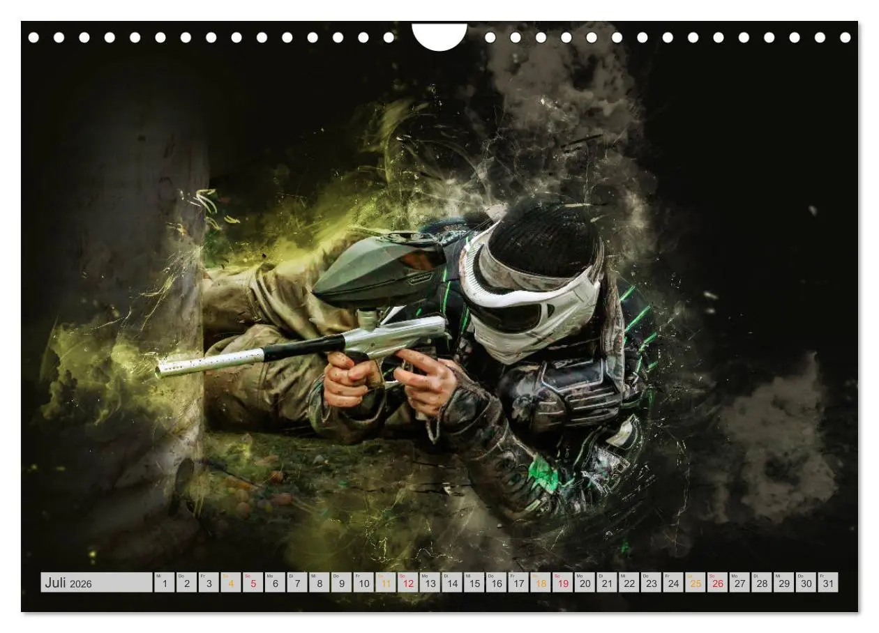 Bild: 9783457868775 | Paintball - extrem cool (Wandkalender 2026 DIN A4 quer), CALVENDO...