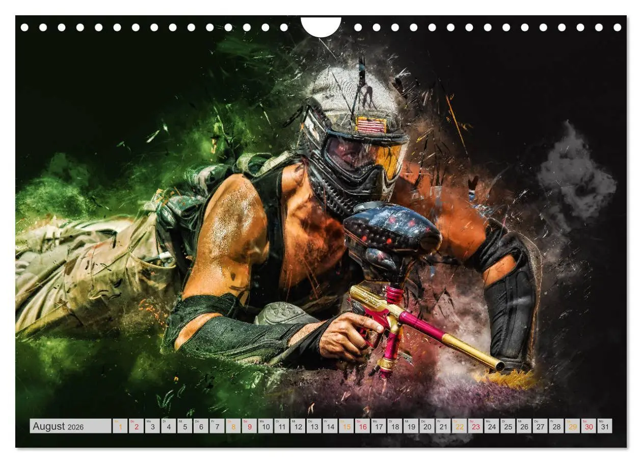 Bild: 9783457868775 | Paintball - extrem cool (Wandkalender 2026 DIN A4 quer), CALVENDO...