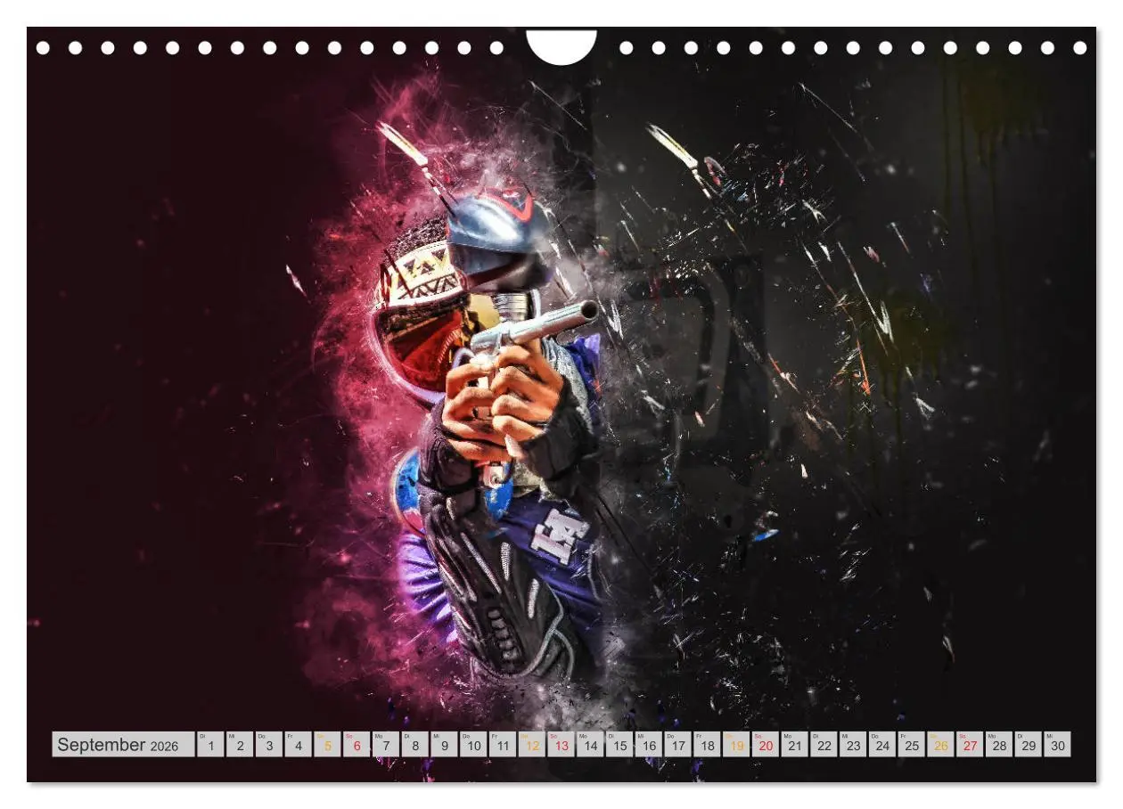 Bild: 9783457868775 | Paintball - extrem cool (Wandkalender 2026 DIN A4 quer), CALVENDO...