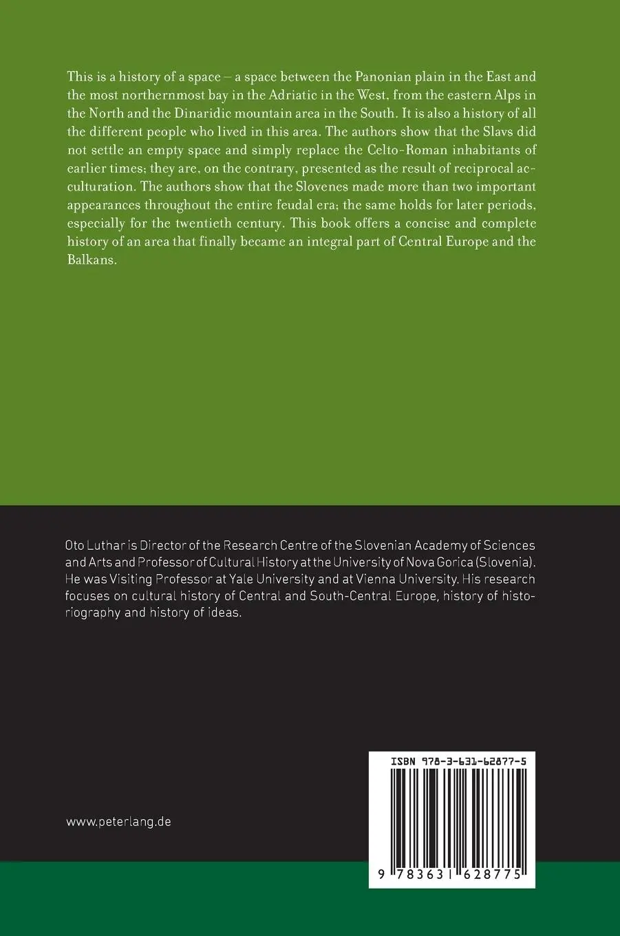 Rückseite: 9783631628775 | The Land Between | A History of Slovenia | Oto Luthar | Buch | 2013