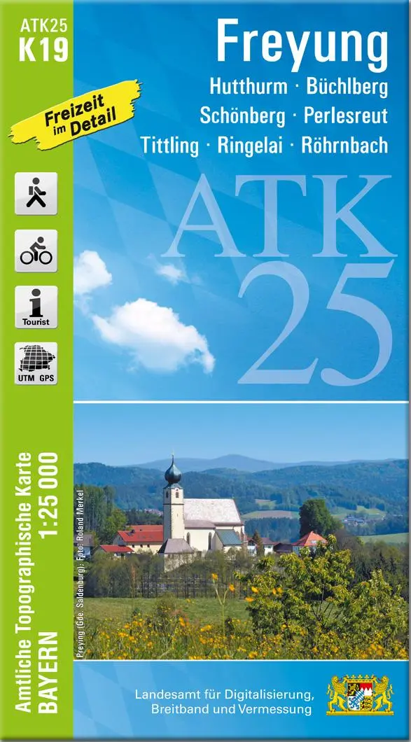 Cover: 9783899338775 | ATK25-K19 Freyung (Amtliche Topographische Karte 1:25000) | Deutsch