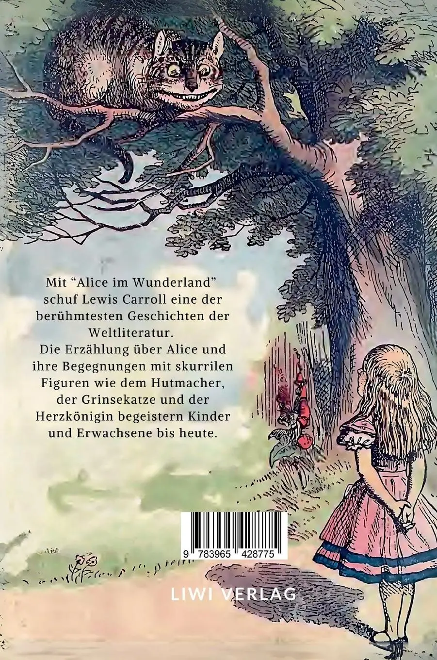 Rückseite: 9783965428775 | Lewis Carroll: Alice im Wunderland. Vollständige Neuausgabe mit den...