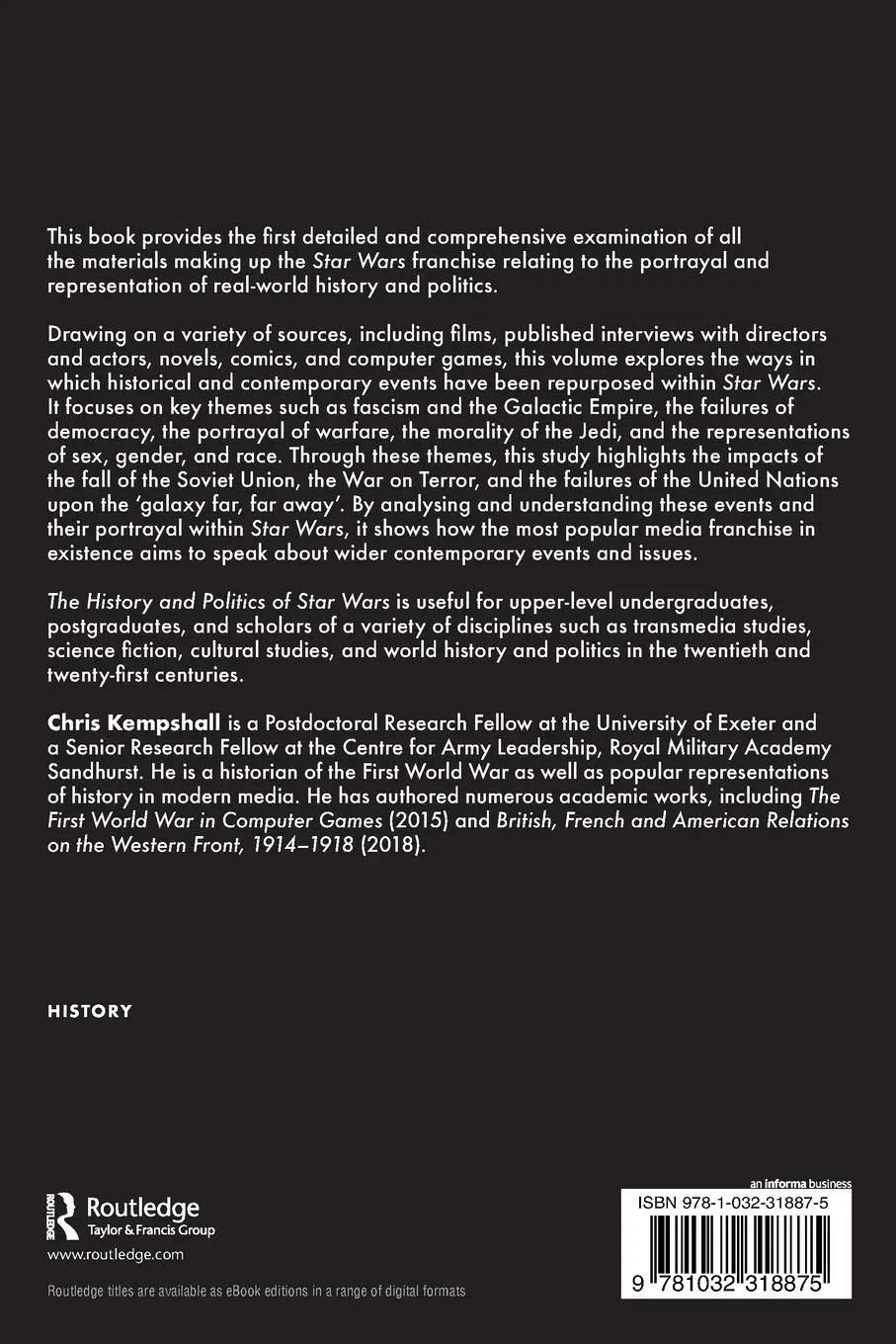 Rückseite: 9781032318875 | The History and Politics of Star Wars | Death Stars and Democracy