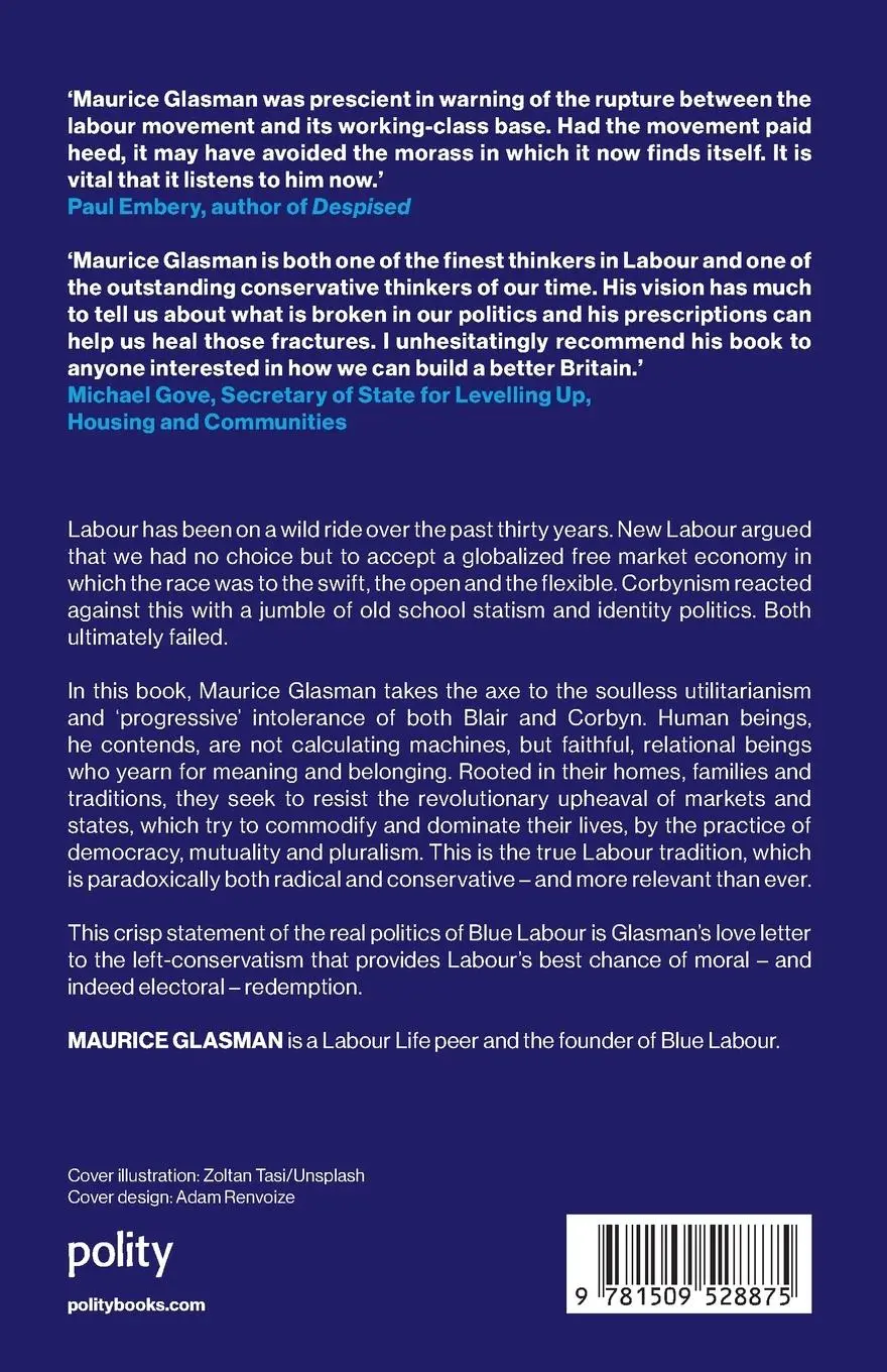 Rückseite: 9781509528875 | Blue Labour | The Politics of the Common Good | Maurice Glasman | Buch