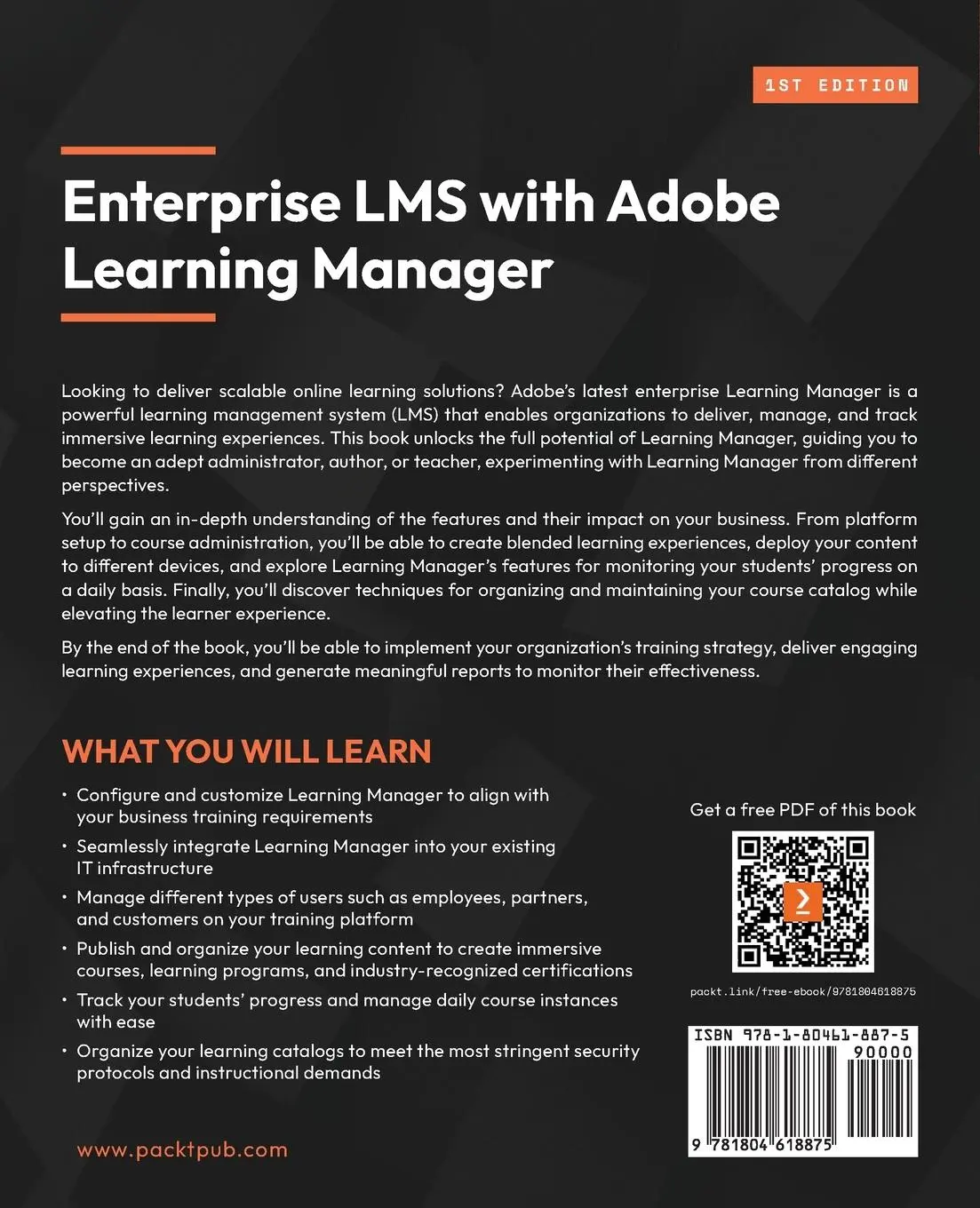 Rückseite: 9781804618875 | Enterprise LMS with Adobe Learning Manager | Damien Bruyndonckx | Buch