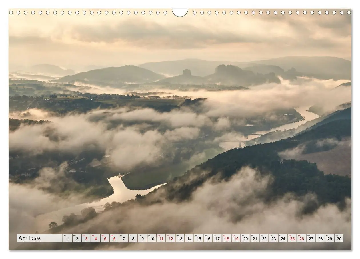 Bild: 9783457548875 | Sächsische Schweiz Momente 2026 (Wandkalender 2026 DIN A3 quer),...