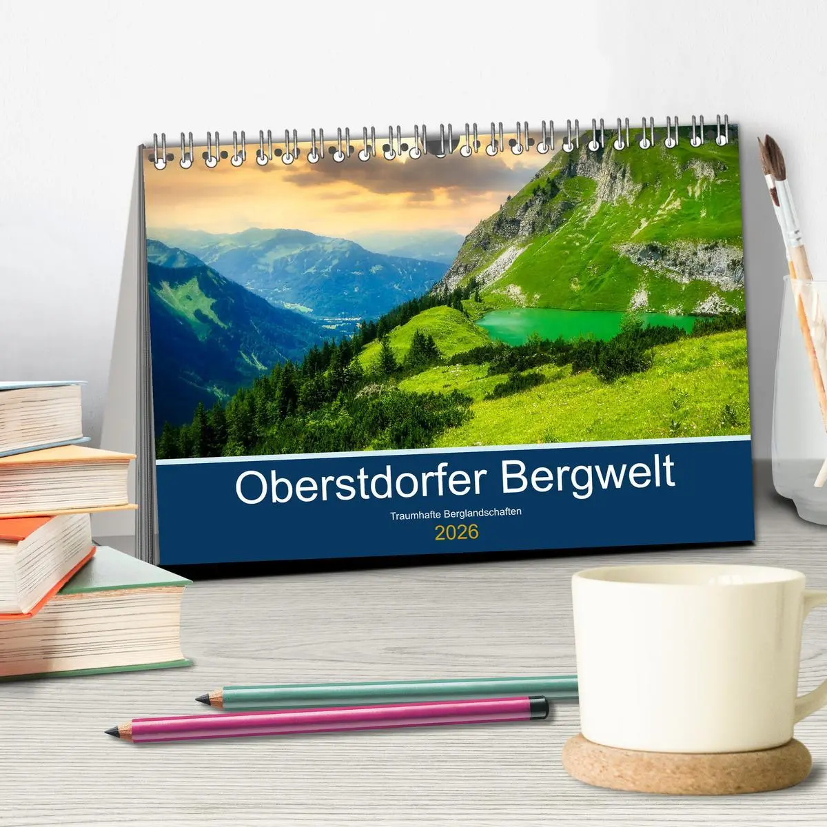 Bild: 9783457618875 | Oberstdorfer Bergwelt (Tischkalender 2026 DIN A5 quer), CALVENDO...