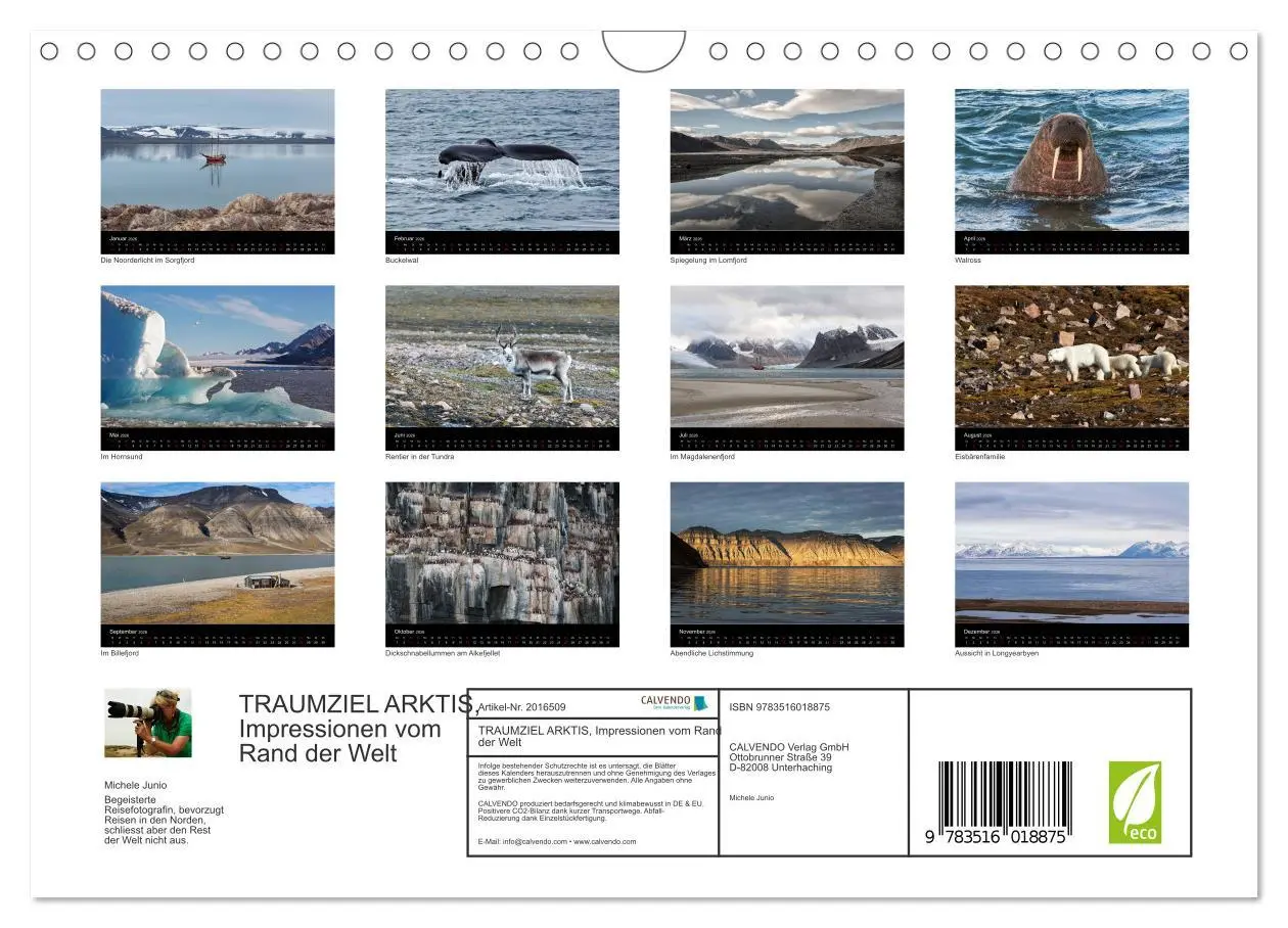 Bild: 9783516018875 | TRAUMZIEL ARKTIS, Impressionen vom Rand der Welt (Wandkalender 2026...