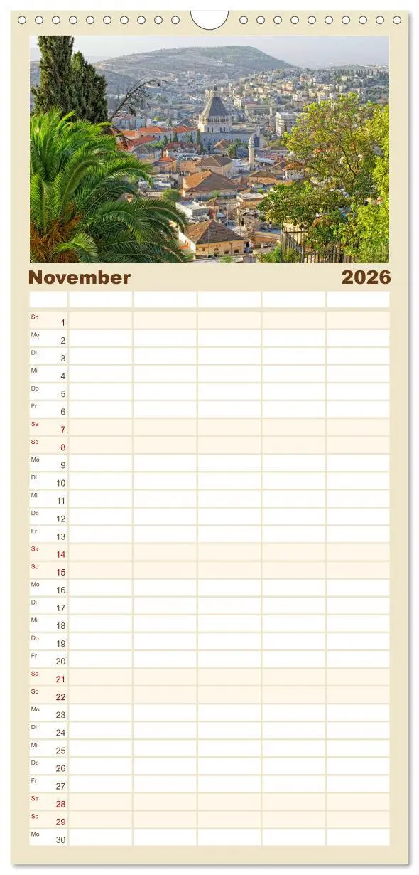 Bild: 9783516498875 | Familienplaner 2026 - Zwischen Tradition und Moderne: Israel mit 5...