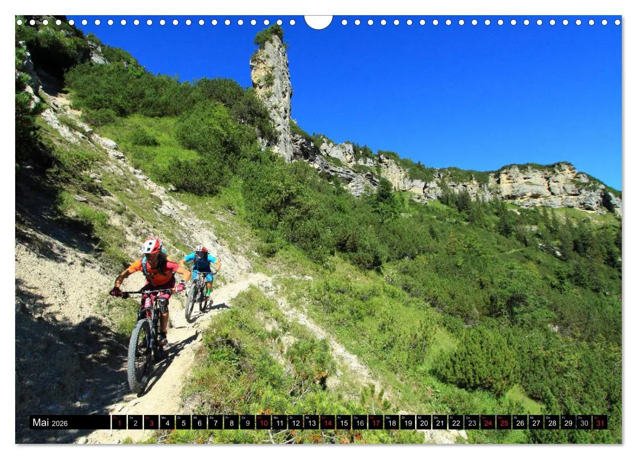Bild: 9783457848975 | Mountainbike Traumpfade (Wandkalender 2026 DIN A3 quer), CALVENDO...