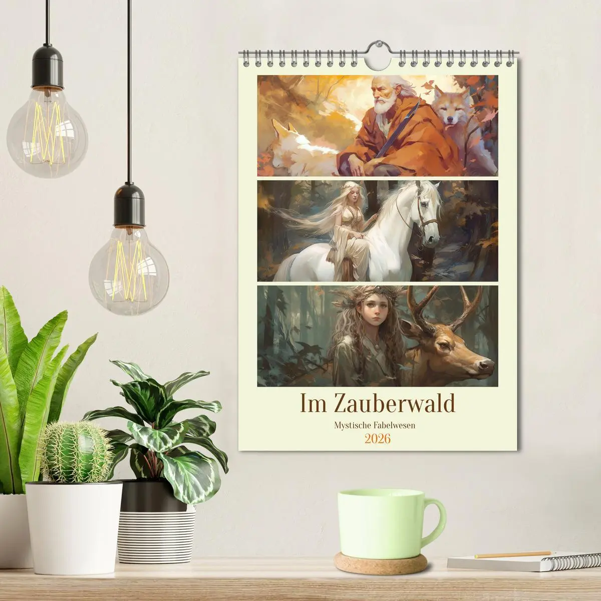 Bild: 9783516318975 | Im Zauberwald. Mystische Fabelwesen (Wandkalender 2026 DIN A4...
