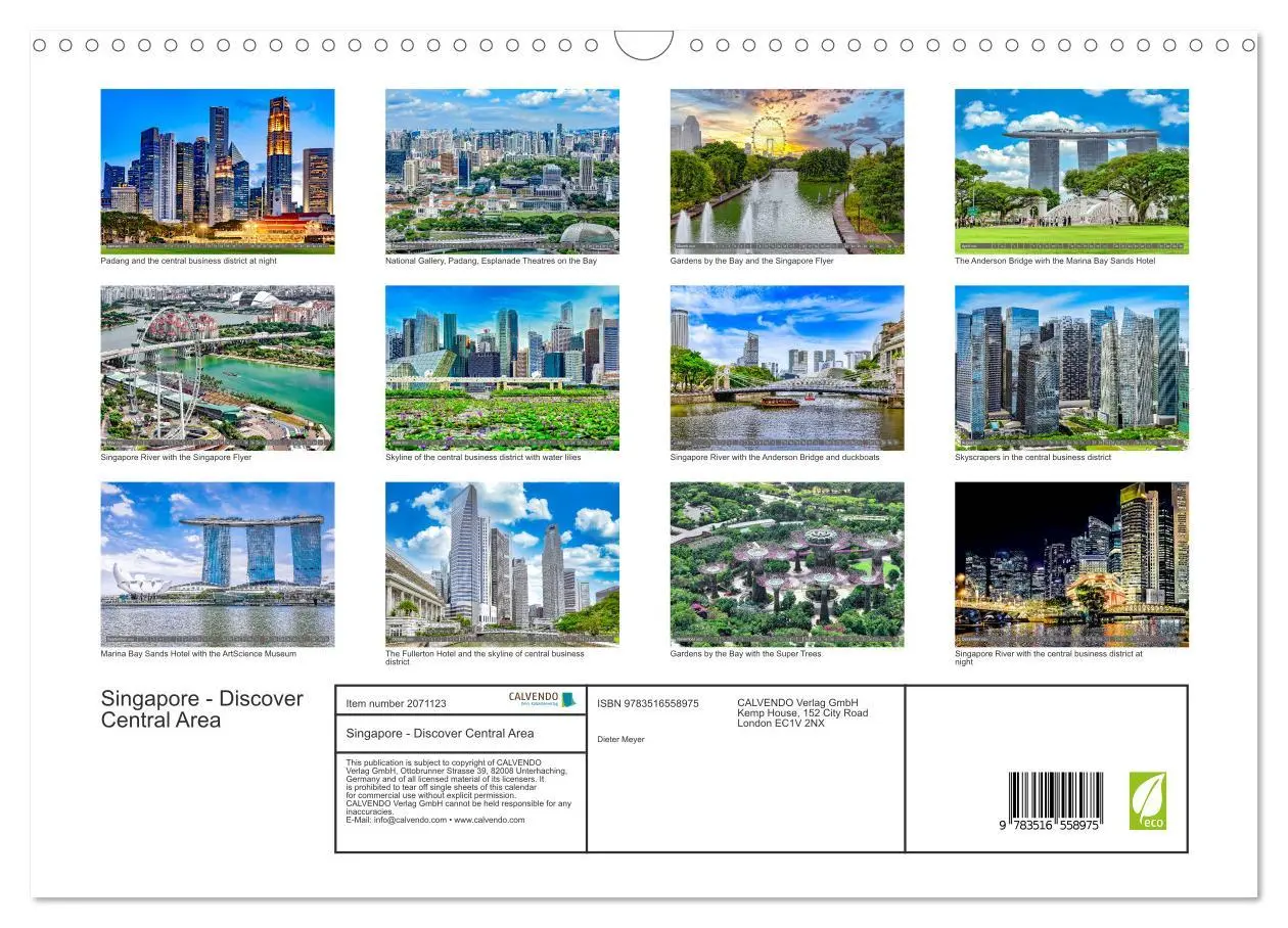 Bild: 9783516558975 | Singapore - Discover Central Area (Wall Calendar 2026 DIN A3...