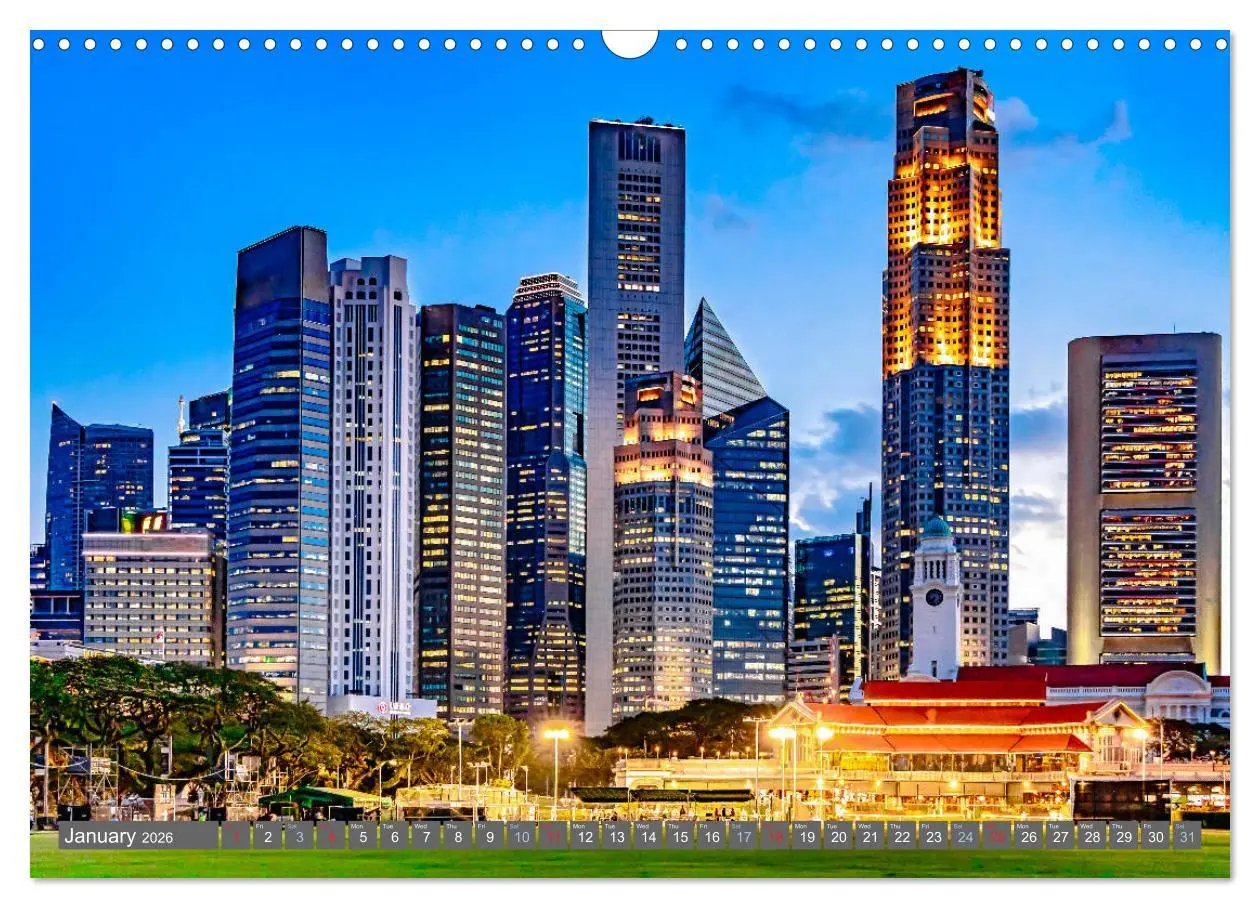 Bild: 9783516558975 | Singapore - Discover Central Area (Wall Calendar 2026 DIN A3...