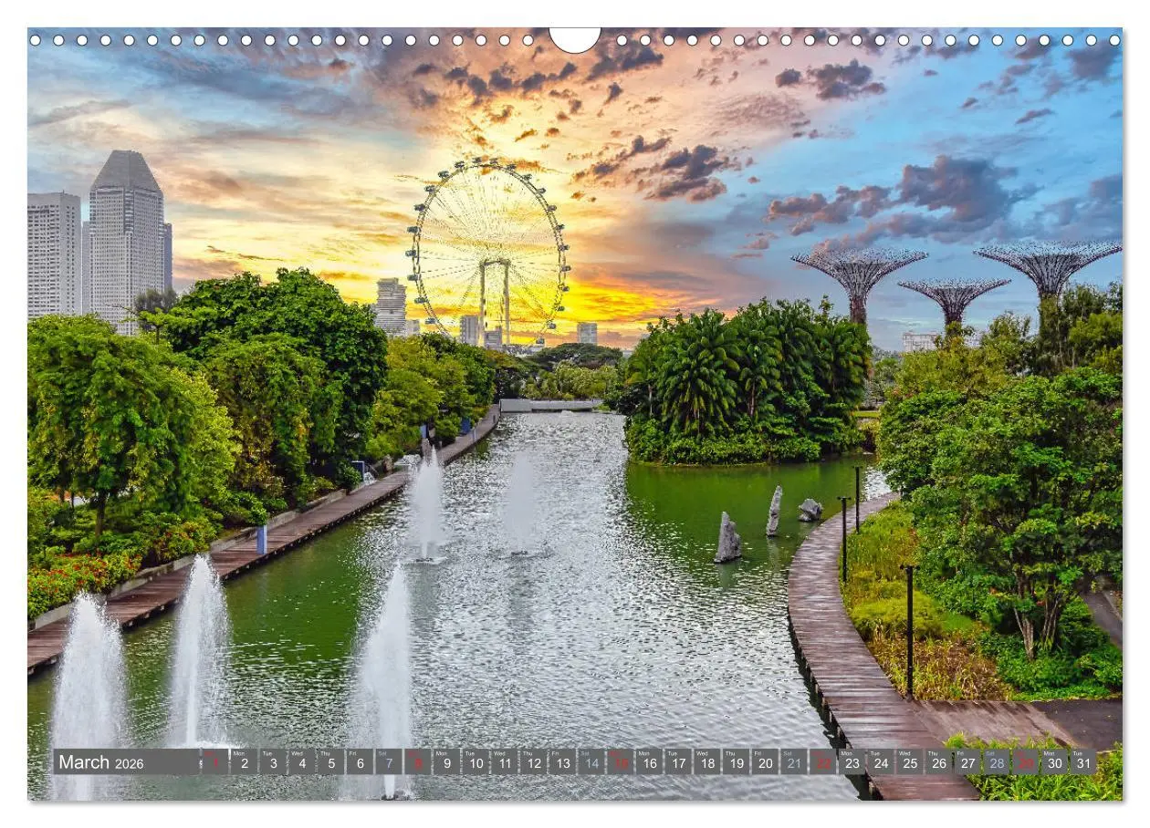 Bild: 9783516558975 | Singapore - Discover Central Area (Wall Calendar 2026 DIN A3...
