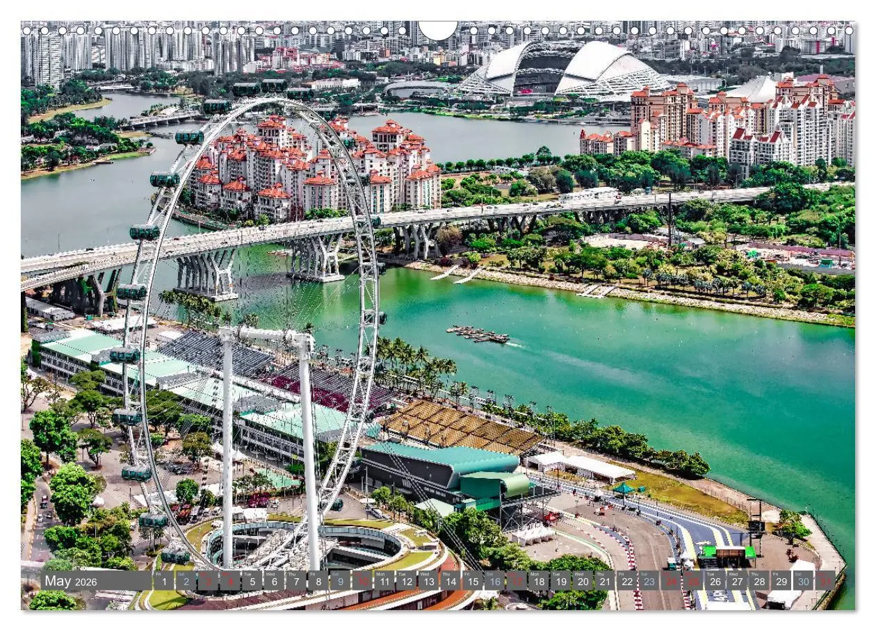 Bild: 9783516558975 | Singapore - Discover Central Area (Wall Calendar 2026 DIN A3...