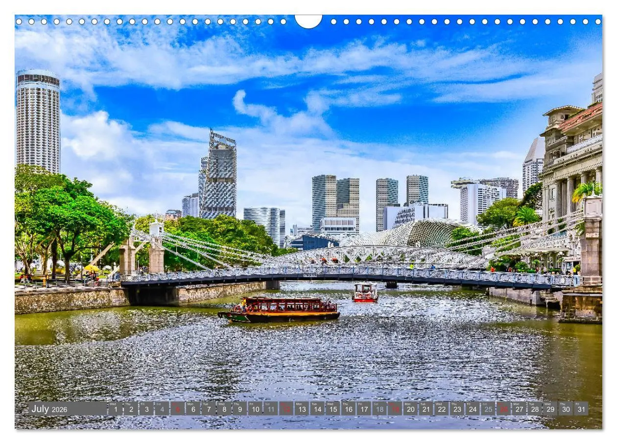 Bild: 9783516558975 | Singapore - Discover Central Area (Wall Calendar 2026 DIN A3...