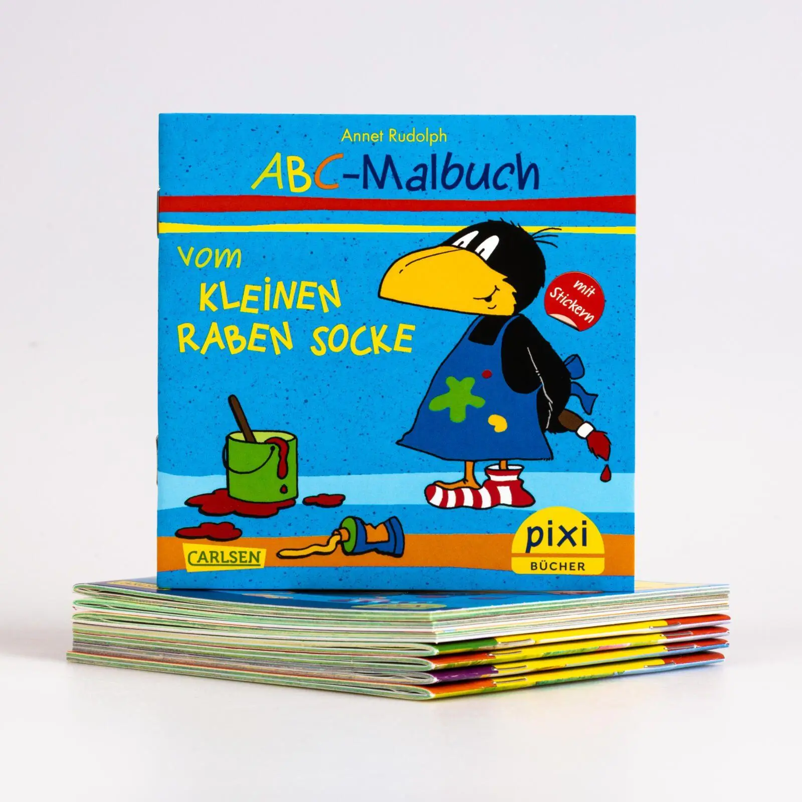 Bild: 9783551038975 | Pixi-8er-Set 193: Der kleine Rabe Socke mit Stickern (8x1 Exemplar)