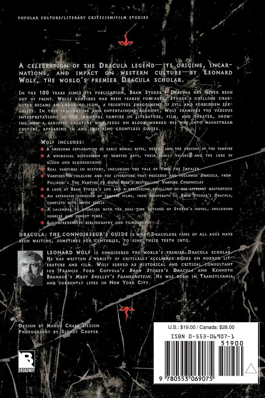 Rückseite: 9780553069075 | Dracula | The Connoisseur's Guide | Leonard Wolf | Taschenbuch | 1997