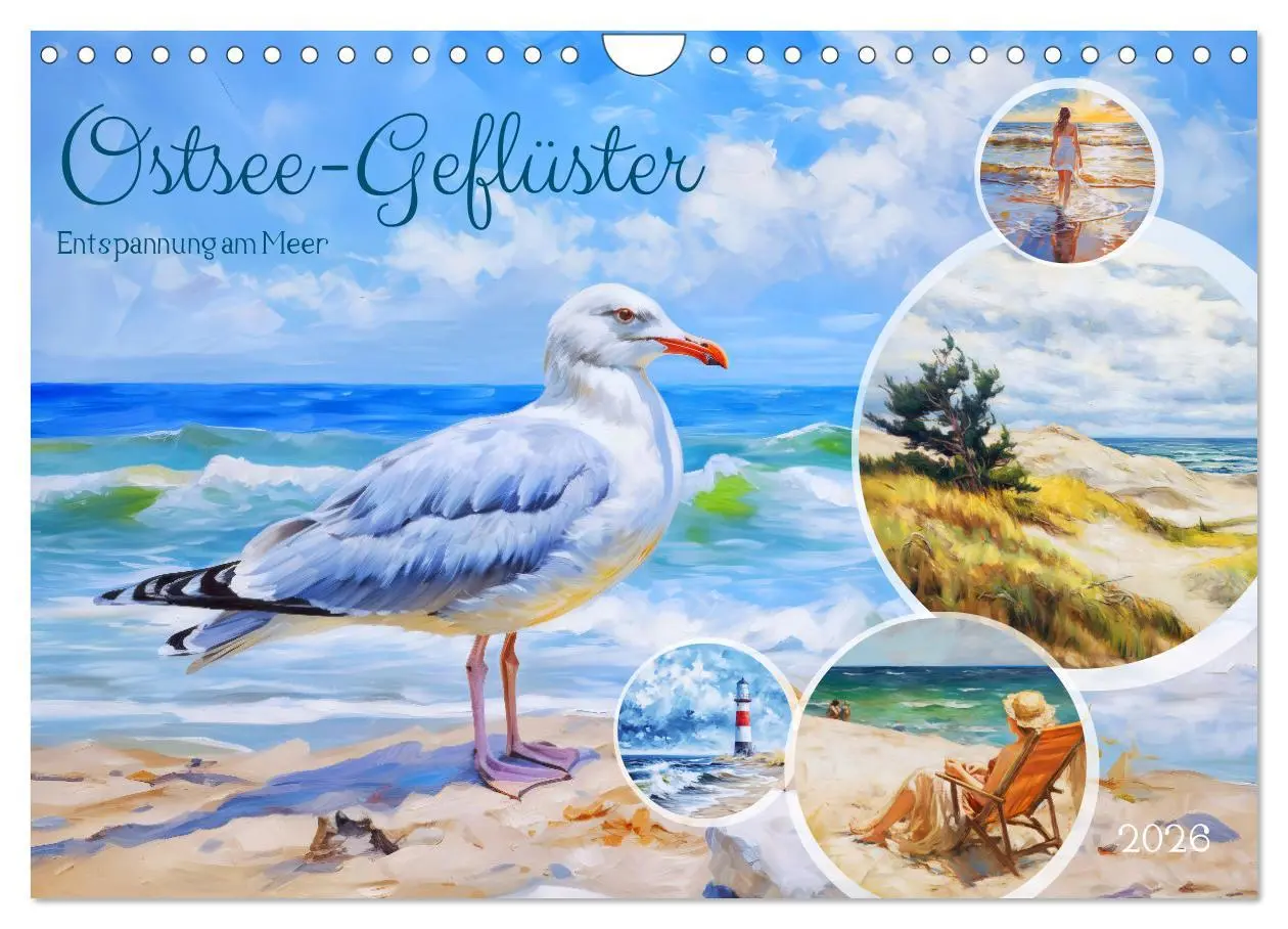Cover: 9783457359075 | Ostsee-Geflüster - Entspannung am Meer (Wandkalender 2026 DIN A4...