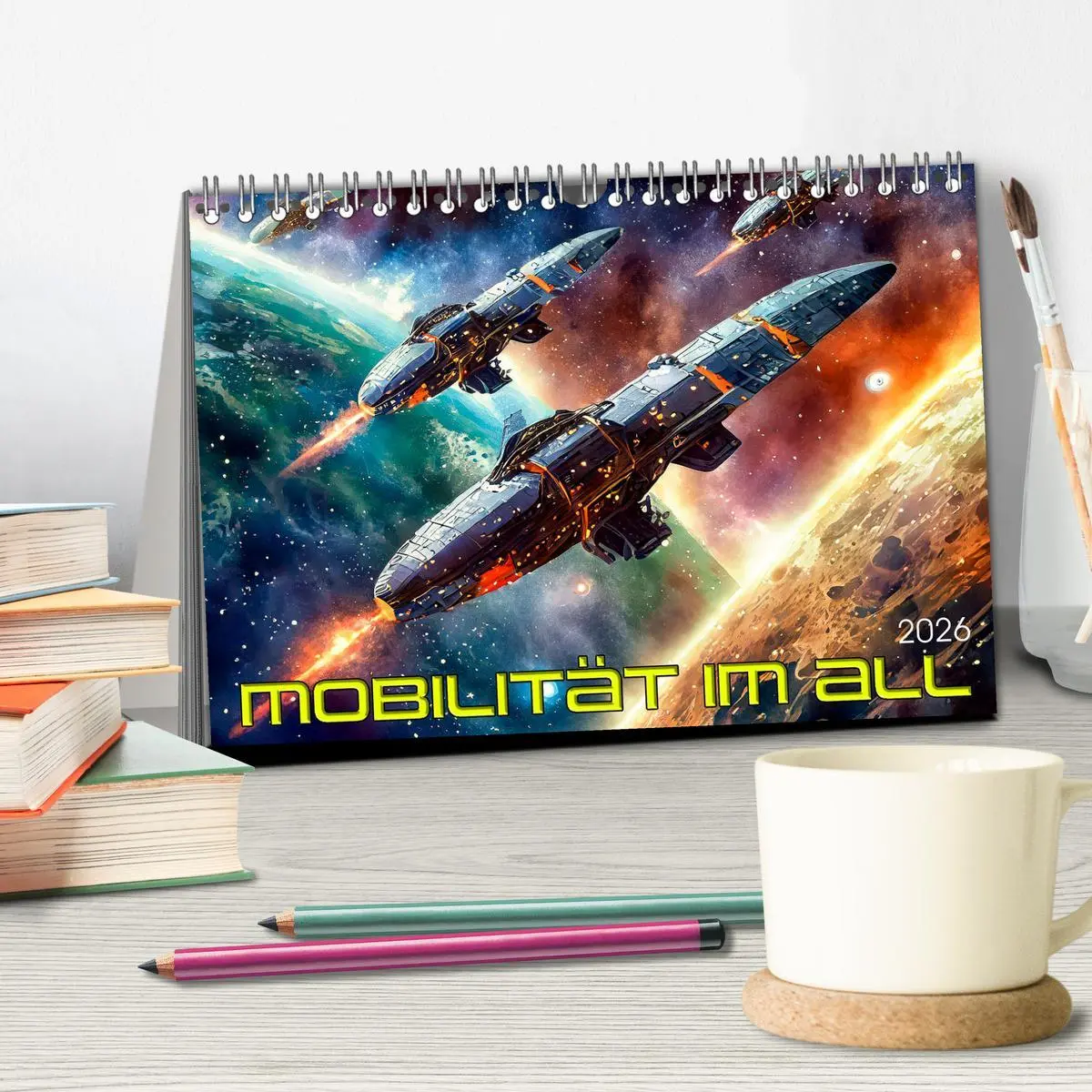 Bild: 9783457429075 | Mobilität im All (Tischkalender 2026 DIN A5 quer), CALVENDO...