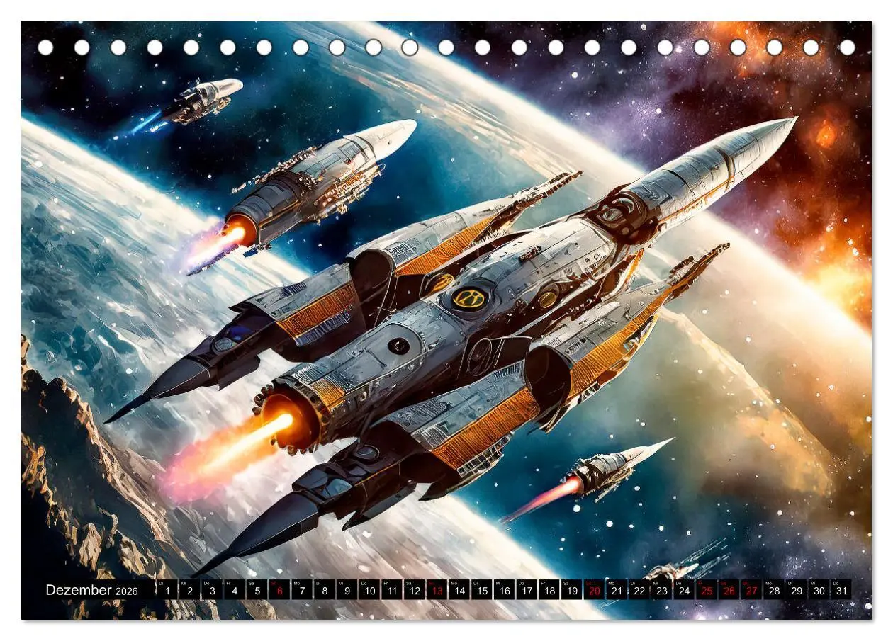 Bild: 9783457429075 | Mobilität im All (Tischkalender 2026 DIN A5 quer), CALVENDO...