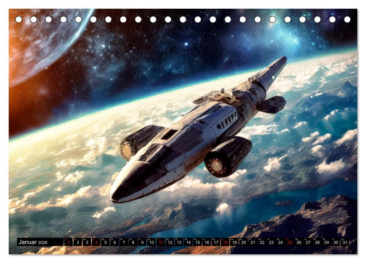 Bild: 9783457429075 | Mobilität im All (Tischkalender 2026 DIN A5 quer), CALVENDO...