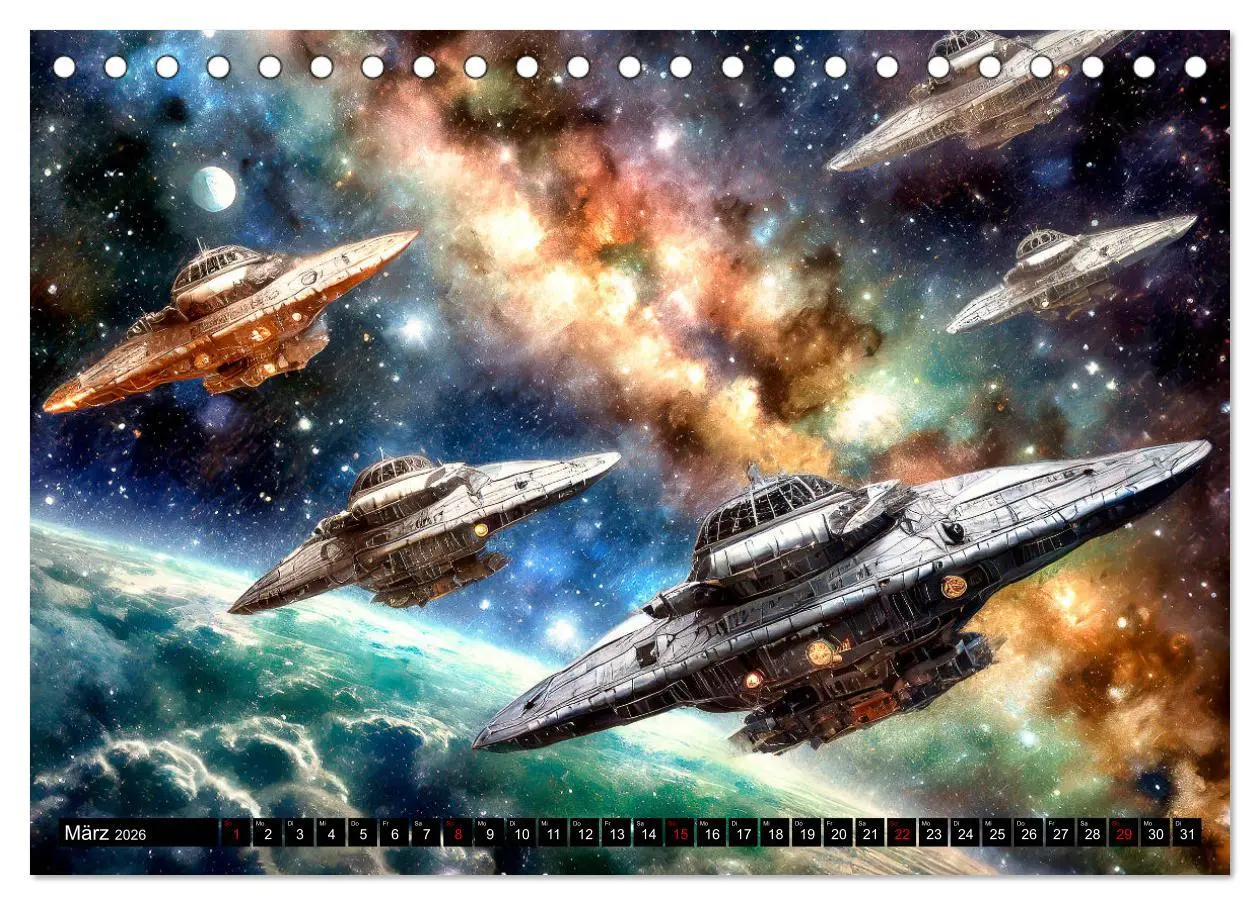 Bild: 9783457429075 | Mobilität im All (Tischkalender 2026 DIN A5 quer), CALVENDO...