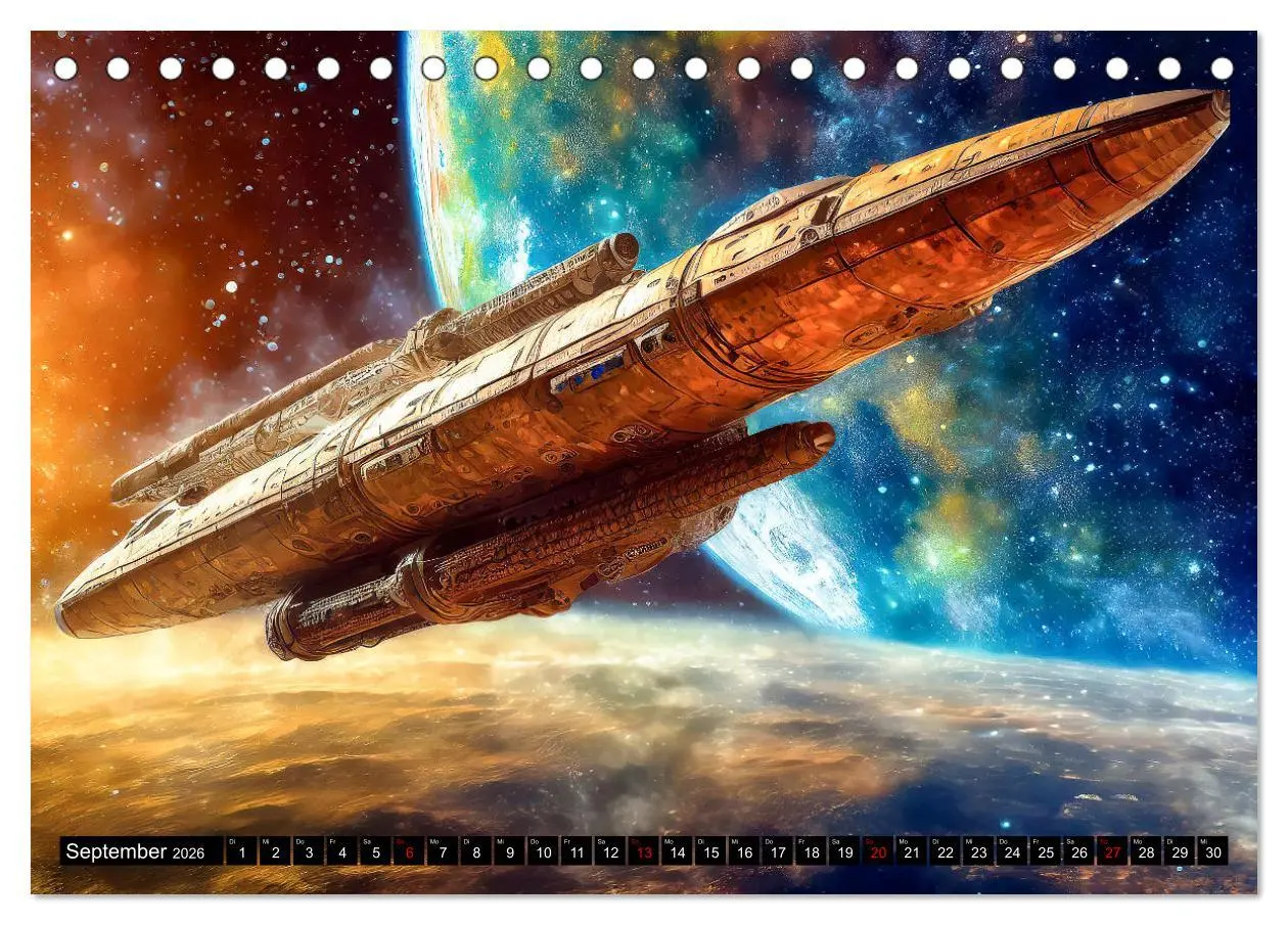 Bild: 9783457429075 | Mobilität im All (Tischkalender 2026 DIN A5 quer), CALVENDO...