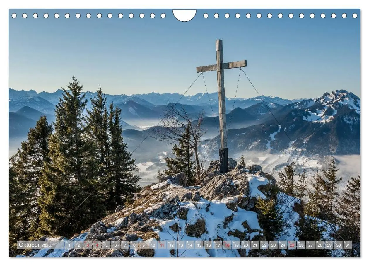 Bild: 9783457979075 | Gipfelkreuze auf bayerischen Bergen (Wandkalender 2026 DIN A4...