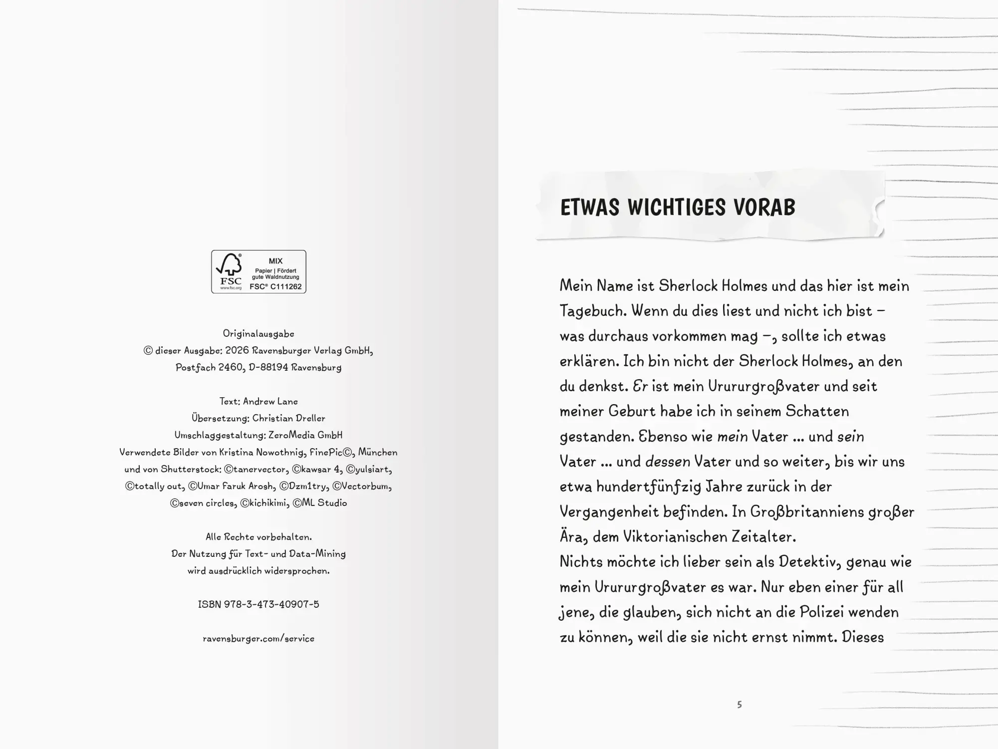 Bild: 9783473409075 | Sherlock &amp; You, Band 4 - Das Rätsel um das geheimnisvolle Buch | Lane
