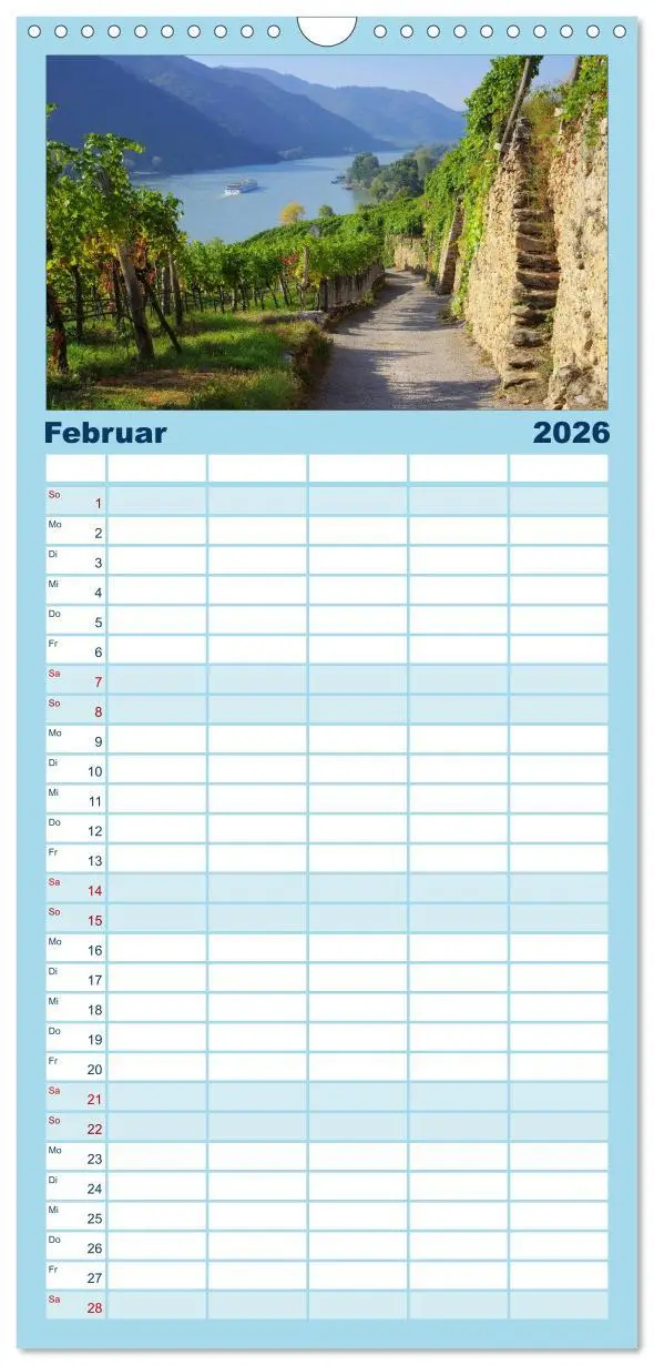 Bild: 9783516519075 | Familienplaner 2026 - Die Wachau - Bezaubernde Orte an der Donau...