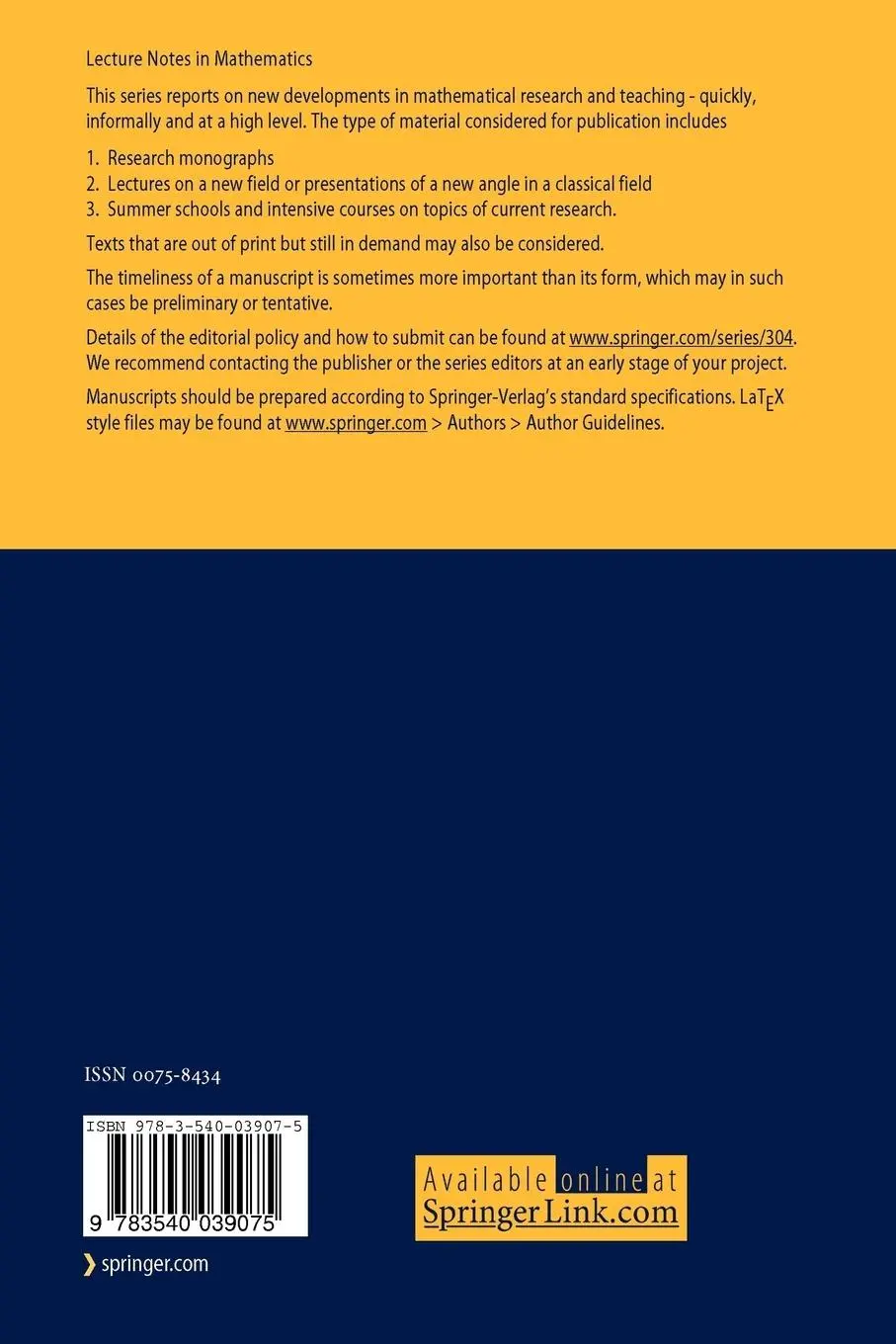 Rückseite: 9783540039075 | Topics in the Homology Theory of Fibre Bundles | Armand Borel | Buch